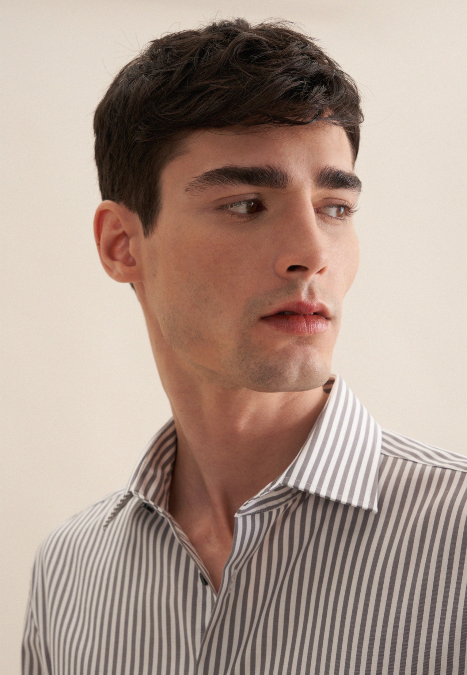 seidensticker Businesshemd »Shaped« Shaped 1/1 Kentkragen Streifen