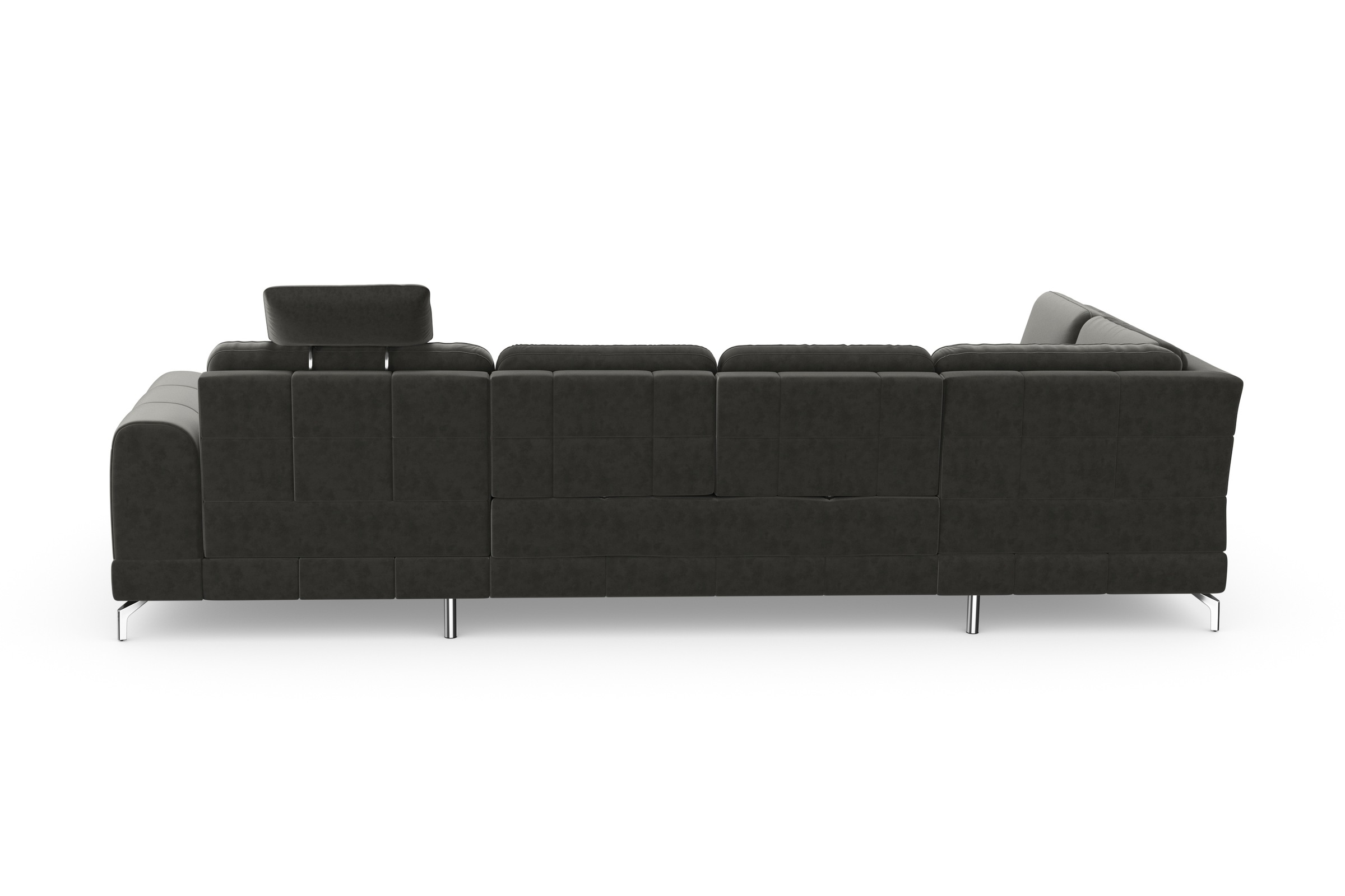 sit&more Wohnlandschaft »Bendigo U-Form«, inklusive Sitztiefenverstellung, Bodenfreiheit 12 cm, in 2 Fußfarben
