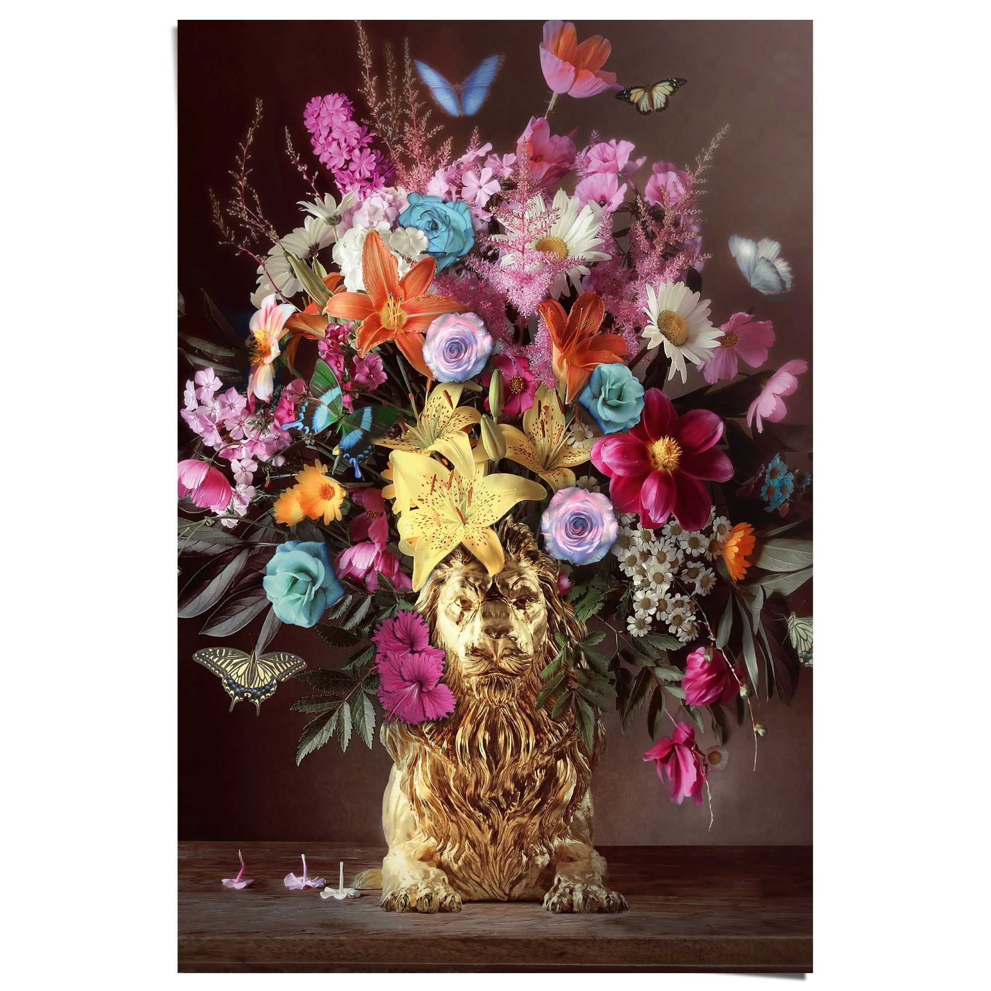 Reinders! Poster »Lion Vase« günstig online kaufen