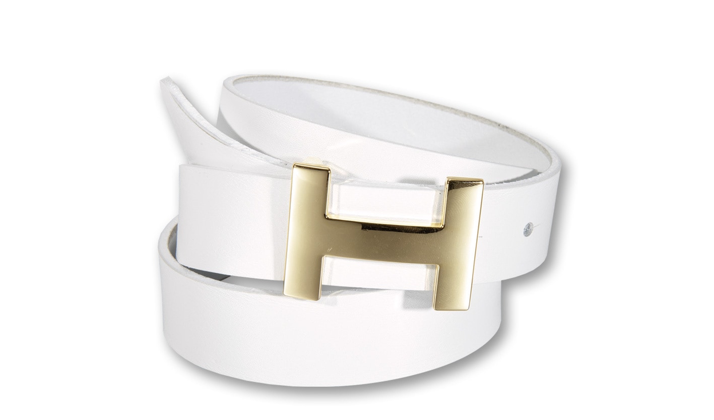 Silbergift Koppelgürtel »Koppelgürtel mit goldener Designschließe«