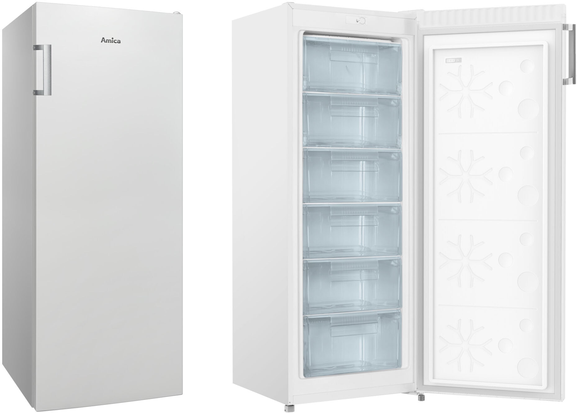 Amica Gefrierschrank »GS 324 170 W / FZ 210.3 AAE 1194677«, 144 cm hoch, 54 cm breit