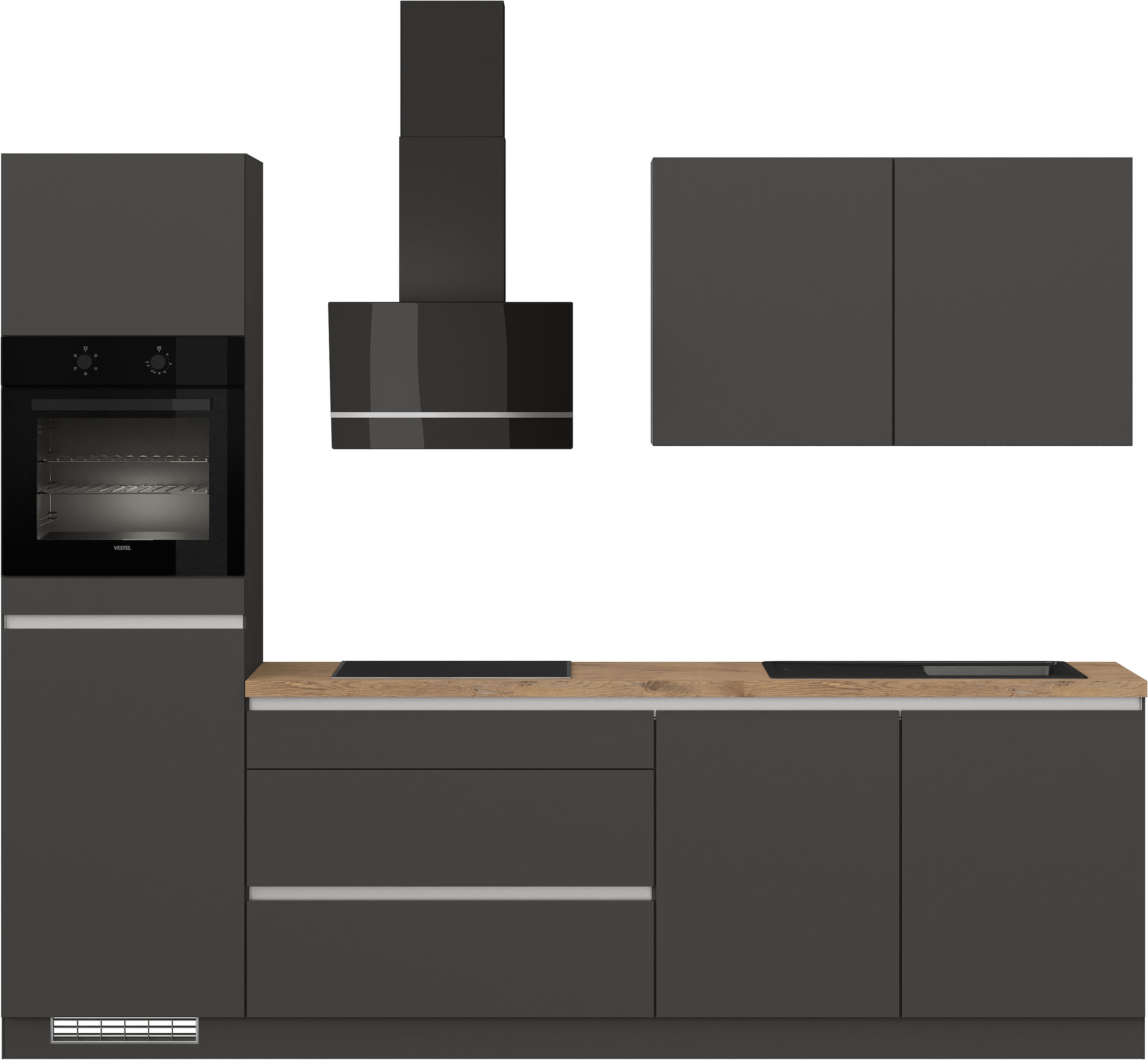 IMPULS KÜCHEN Küchenzeile »"Dublin", Anti Fingerprint Oberfläche, Schubkäst günstig online kaufen