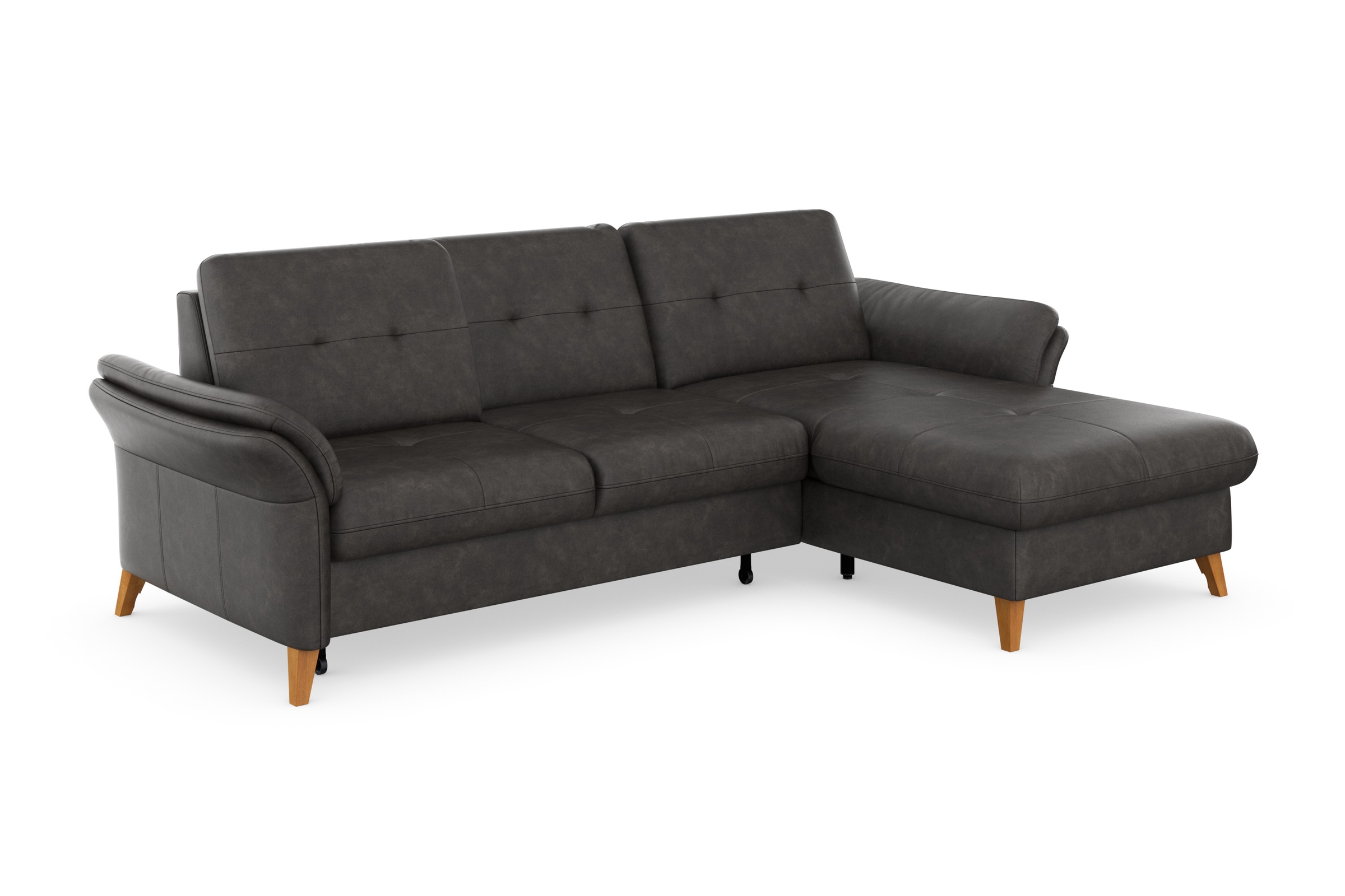 sit&more Ecksofa »Göteborg«, Sitztiefenverstellung und Federkern, wahlweise mit Bettfunktion