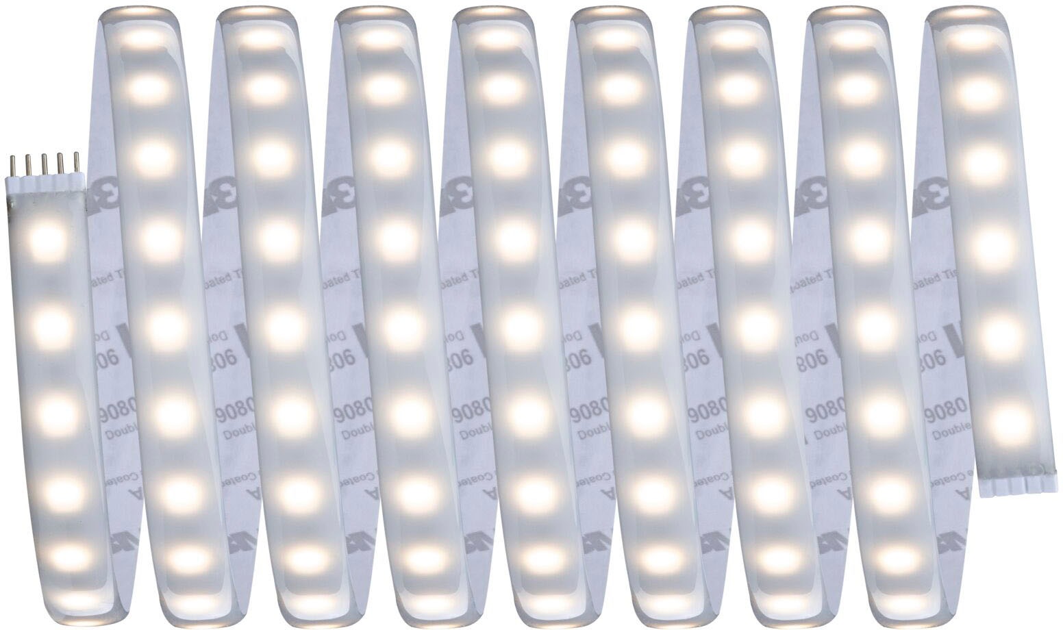 Paulmann LED-Streifen »MaxLED 1000 Basisset 3m RGBW IP44 Cover 3000K 33W 230/24V 75VA Silber«, 1 St.-flammig, RGBW