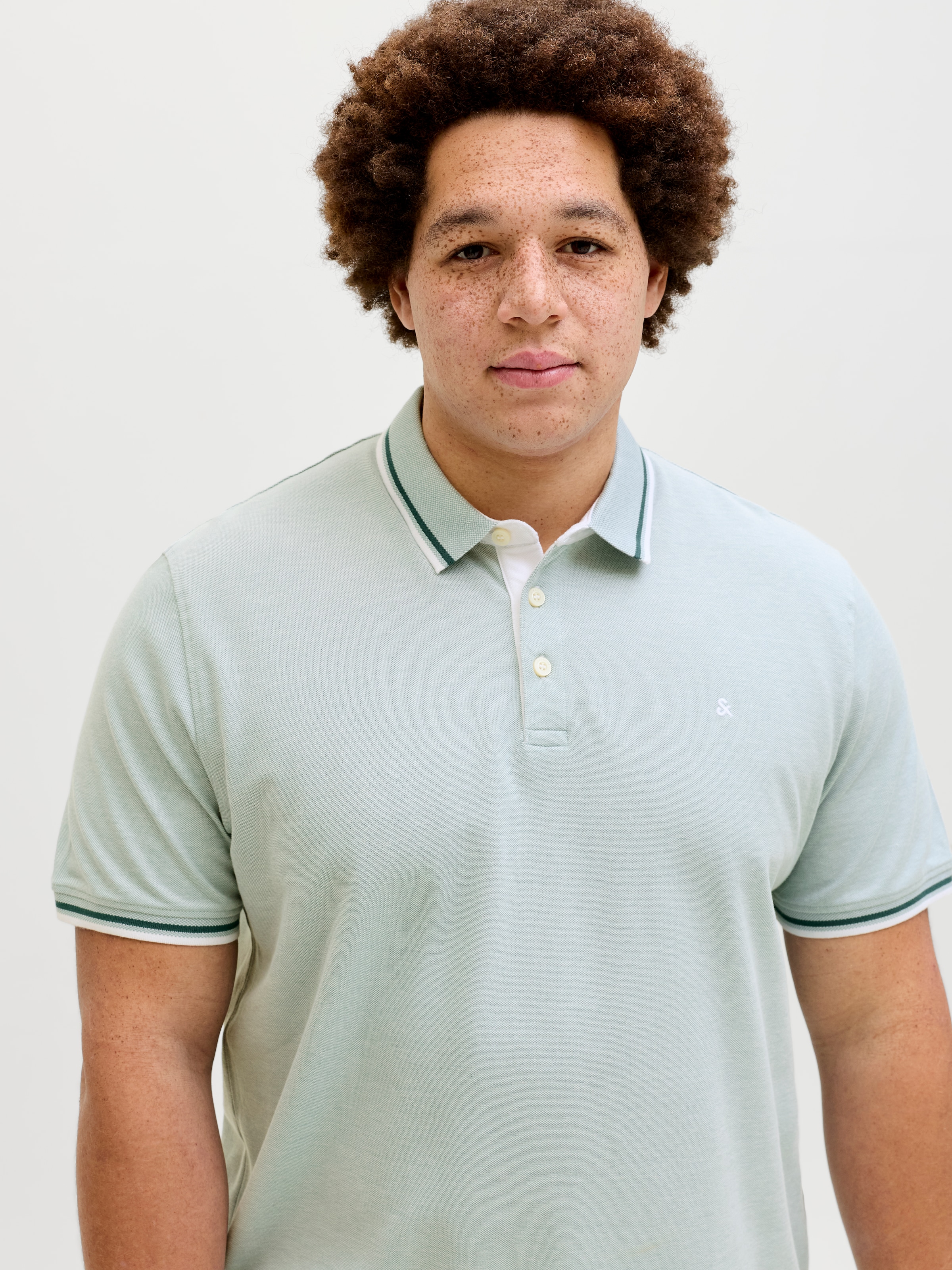 Jack & Jones PlusSize »JJEPAULOS POLO SS NOOS PLS« Baumwolle, regular fit