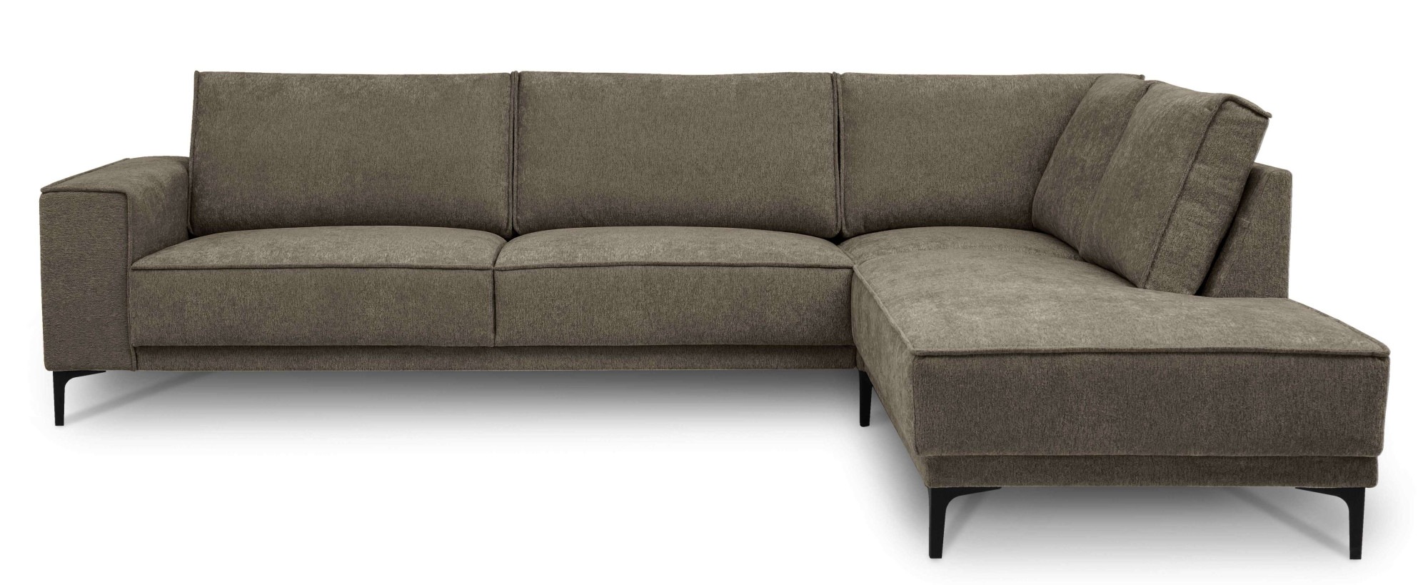 Places of Style Ecksofa »Polsterecke Oland, Struktur, Flachgewebe, Luxus-Mi günstig online kaufen
