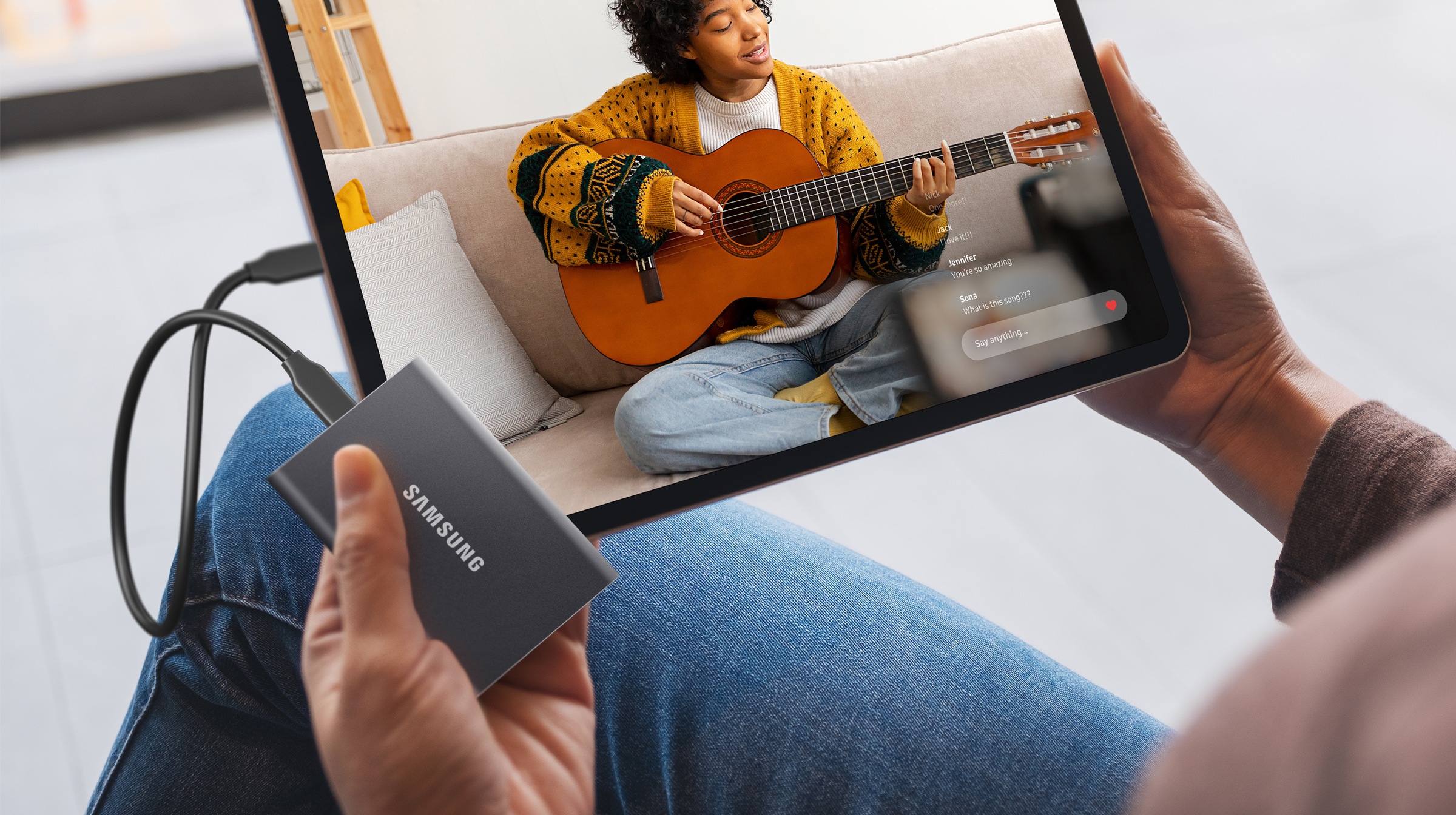 Samsung SSD-Festplatte »Portable SSD T7« 2 TB