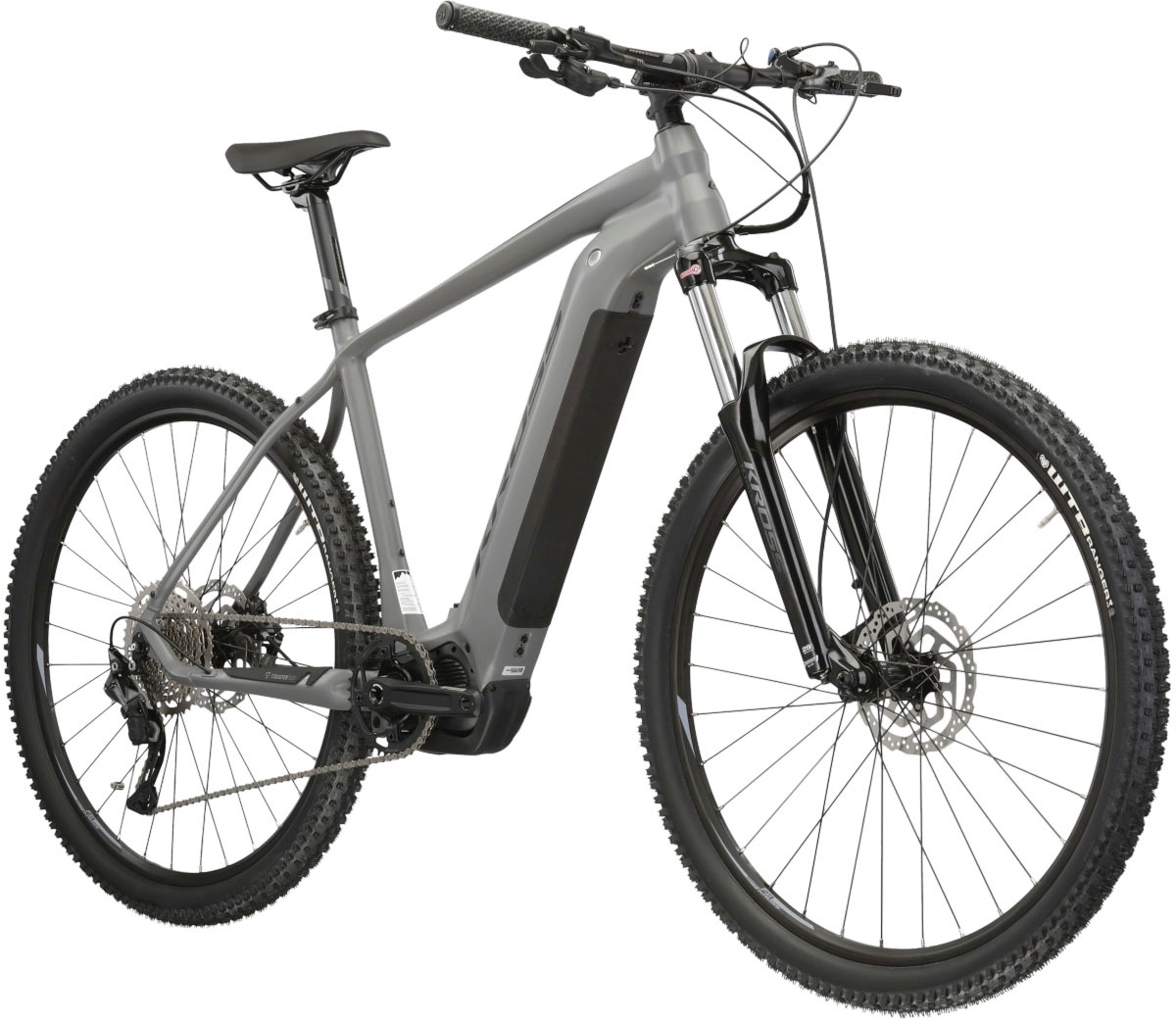 Kross E-Bike »KROSS E-MTB Level Boost 1.0 29" grau«, 10 Gang, Shimano, DEORE M5120, Mittelmotor 250 W, Pedelec, Elektrofahrrad für Damen und Herren