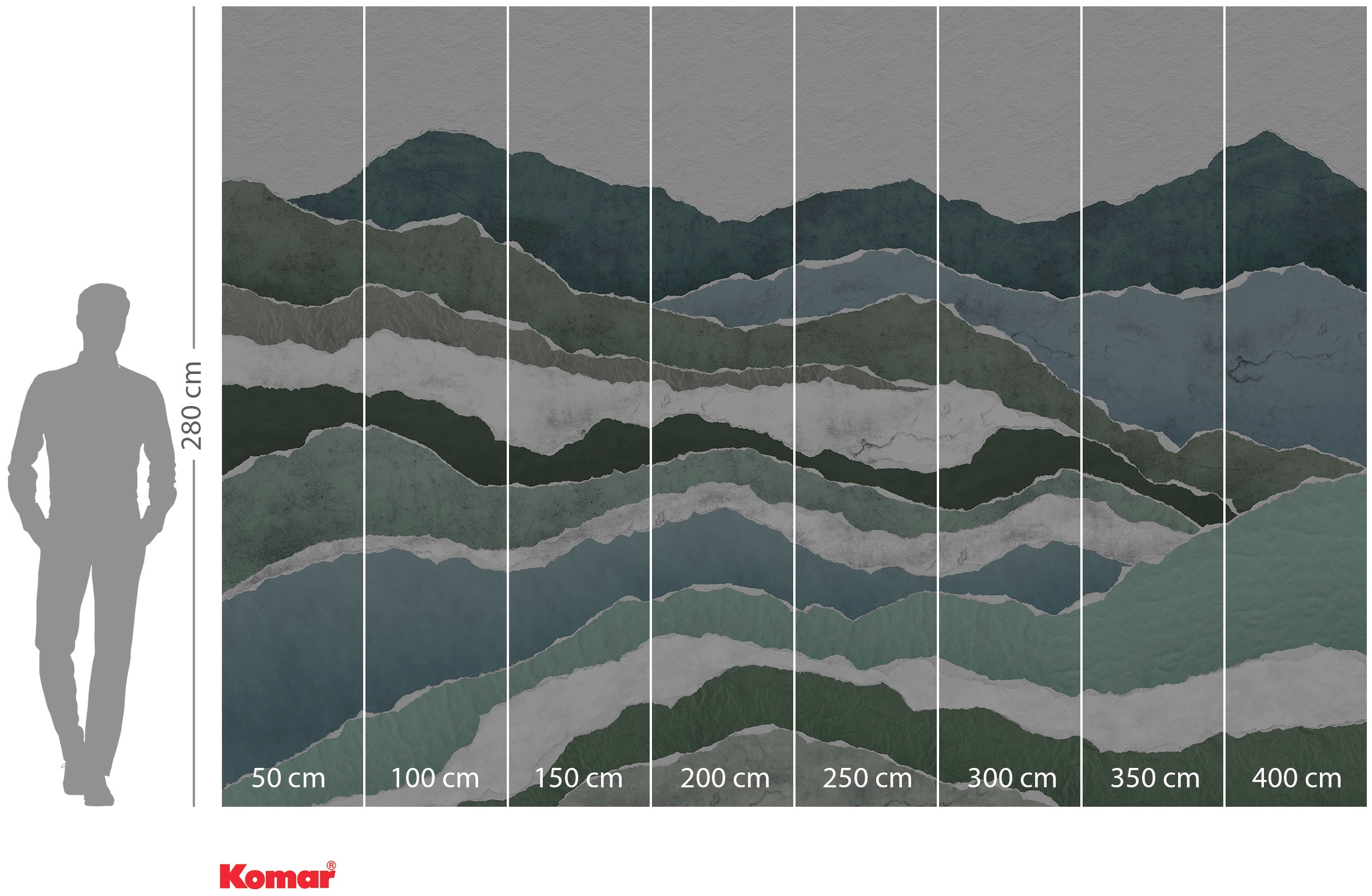 Komar Vliestapete »Digitaldruck Vlies - Sierra - Größe 400 x 280 cm«, bedruckt, Wohnzimmer, Schlafzimmer
