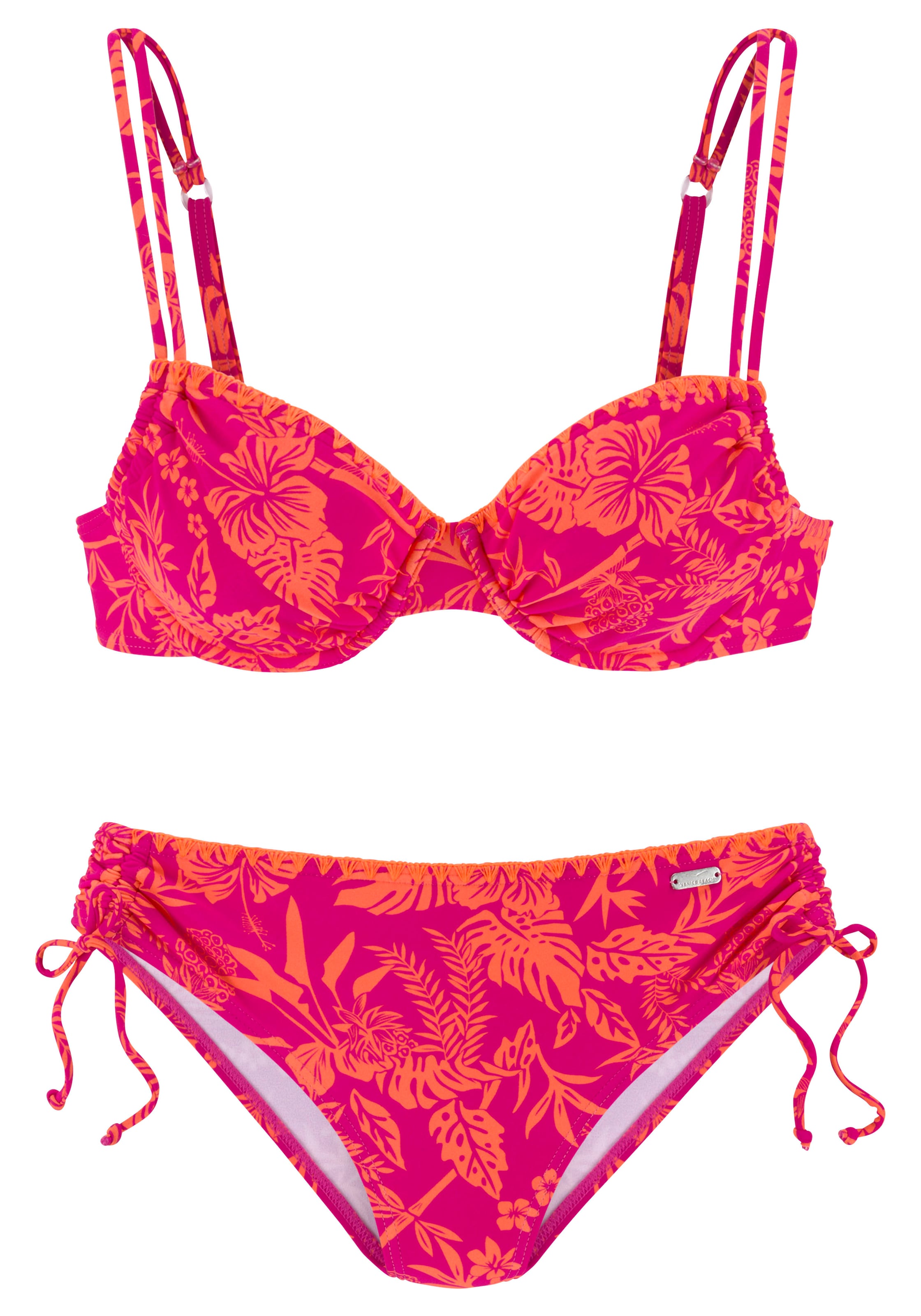 Venice Beach Bügel-Bikini »Kensi«, seitlich regulierbar mit modernem Print