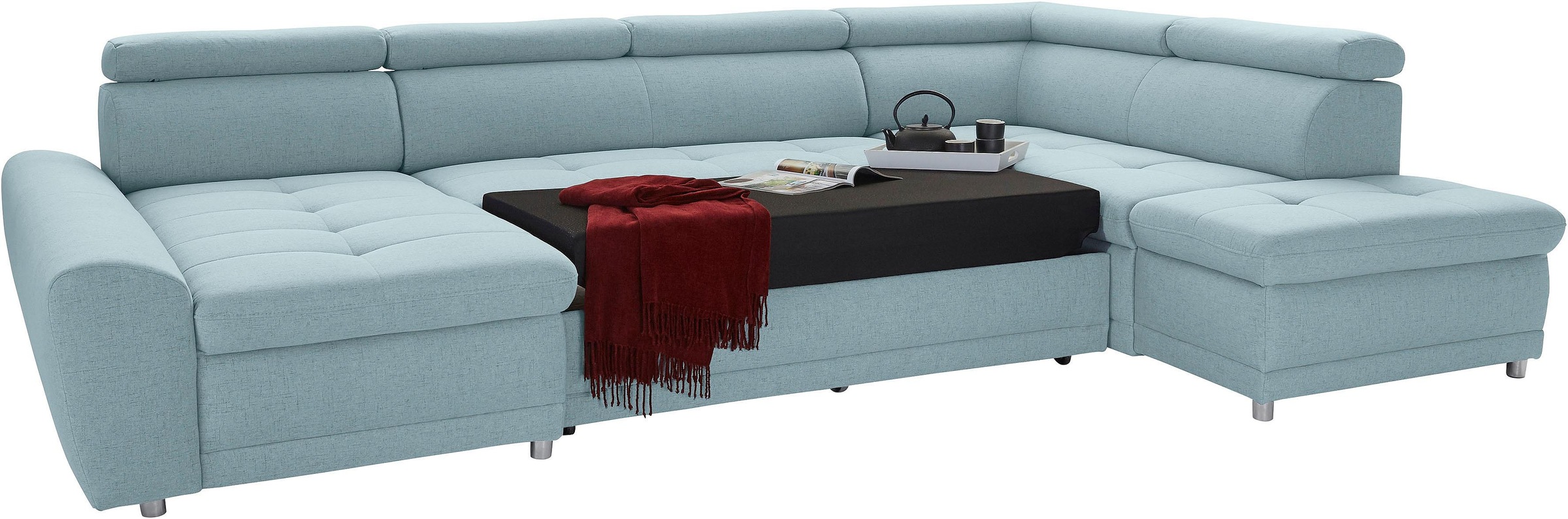 sit&more Wohnlandschaft »Riva U-Form«, wahlweise mit Bettfunktion