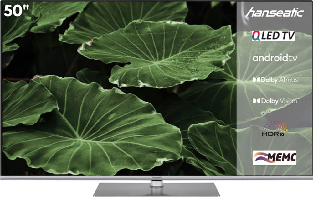 QLED-Fernseher, 126 cm/50 Zoll, 4K Ultra HD, Android TV-Smart-TV