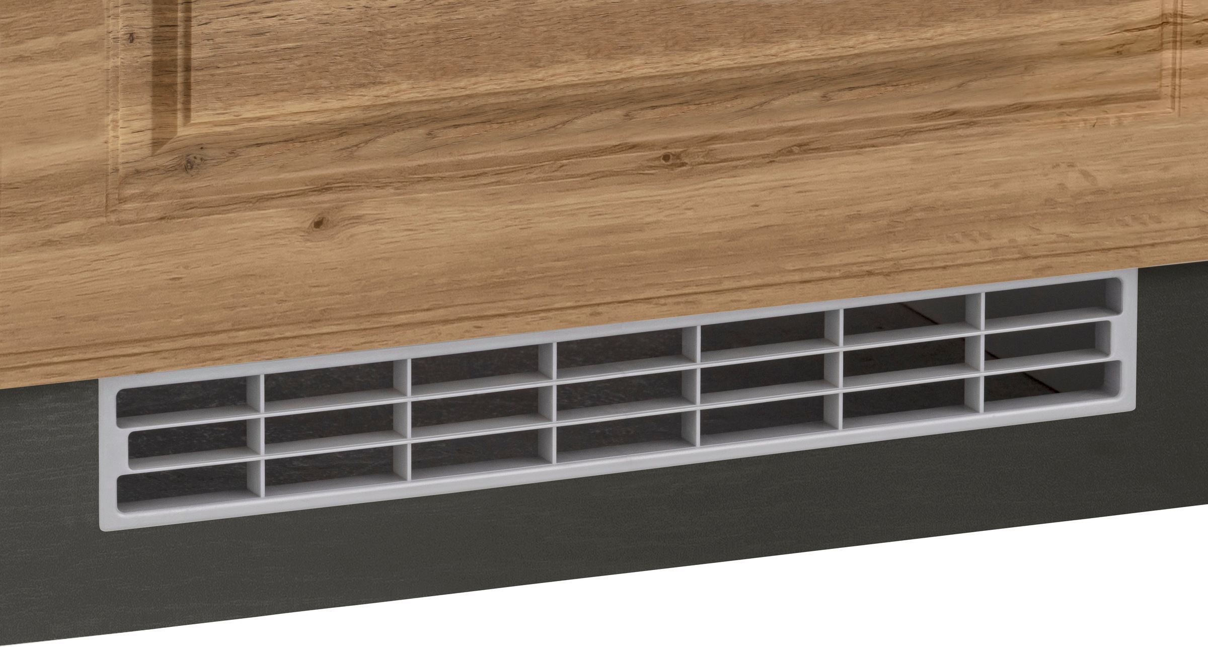 HELD MÖBEL Küchenzeile »Stockholm«, Breite 270 cm, mit hochwertigen MDF Fronten im Landhaus-Stil