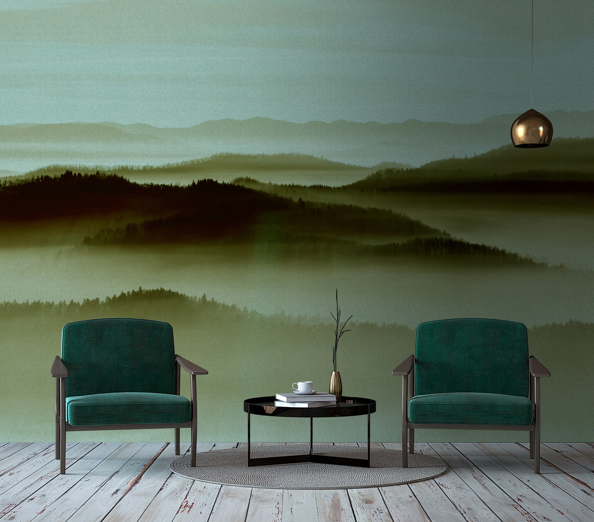 living walls Fototapete »Walls by Patel Horizon 2«, Vlies, Wand, Schräge