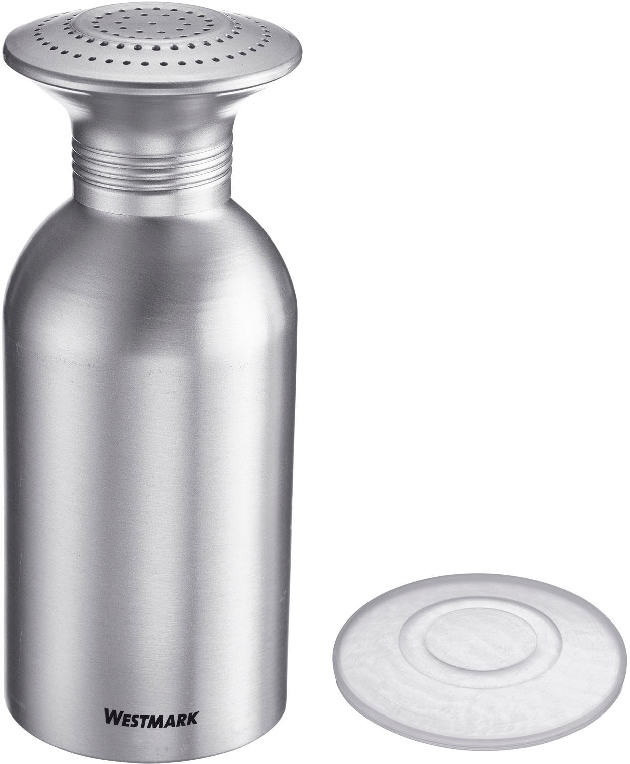 Salzstreuer »Omega«, aus Aluminium, mit Deckel, 650 ml