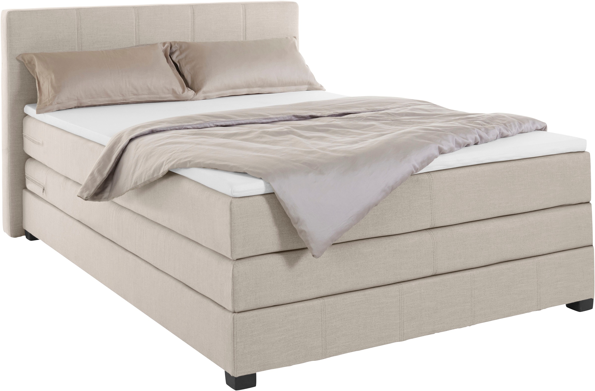 OTTO products Boxspringbett »Peetu«, Taschenfederkern-Matratze, in 4 Breite günstig online kaufen