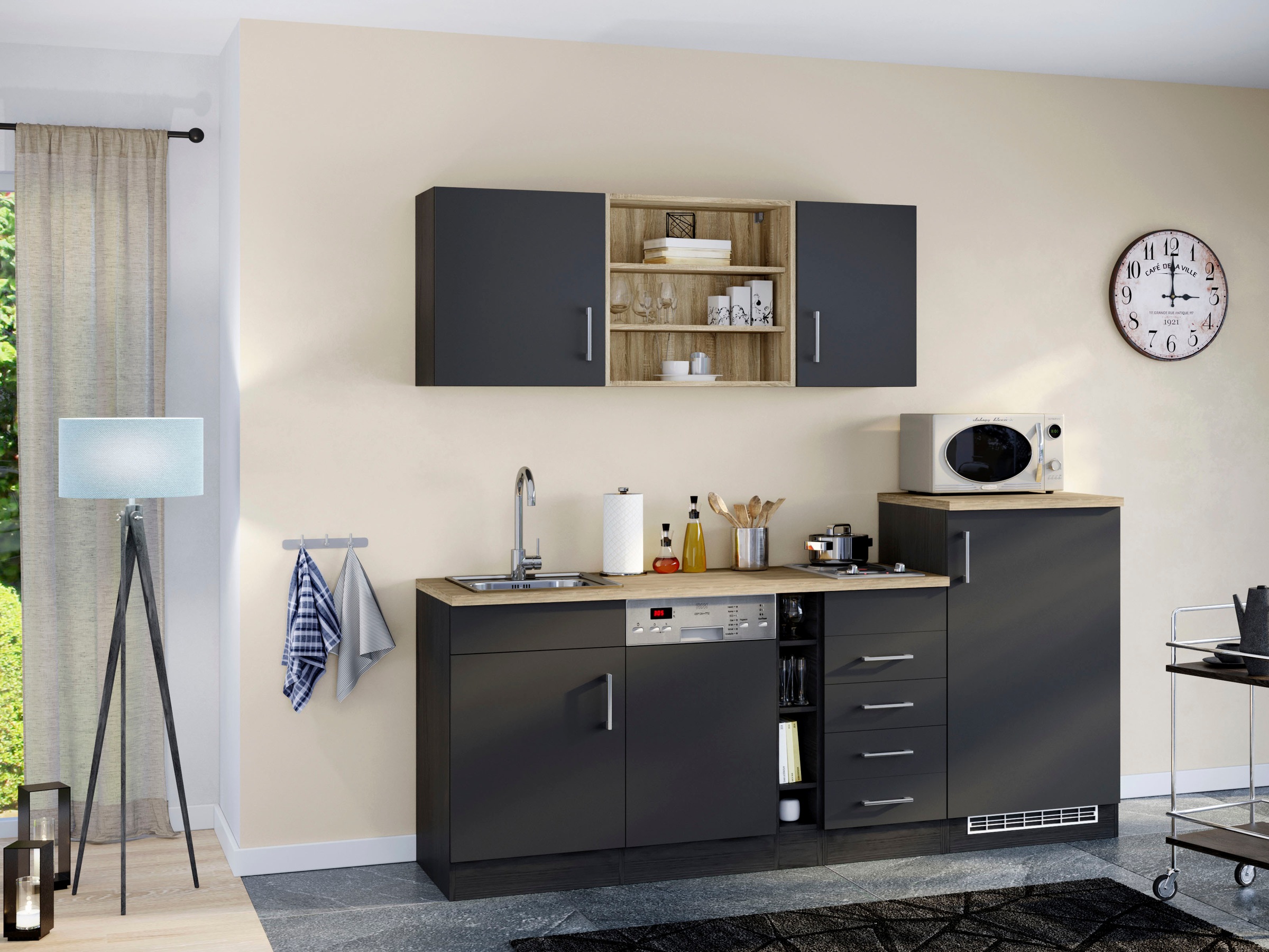 KOCHSTATION Küche »KS-Mali«, Breite 210 cm, mit E-Geräten günstig online kaufen