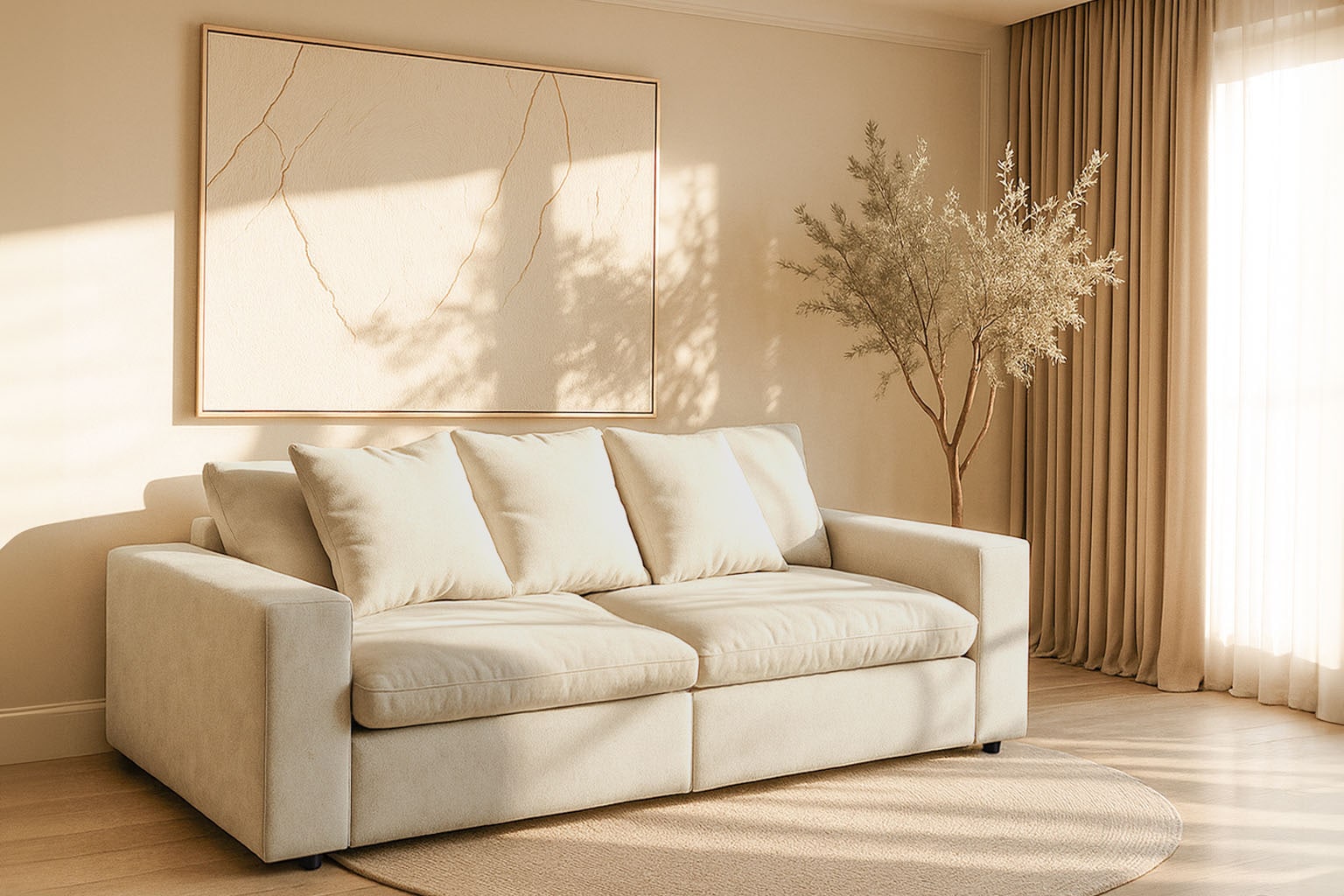 andas 3-Sitzer »Venslev«, Lounge-Sofa, mit extra tiefer Sitzfläche und lose günstig online kaufen