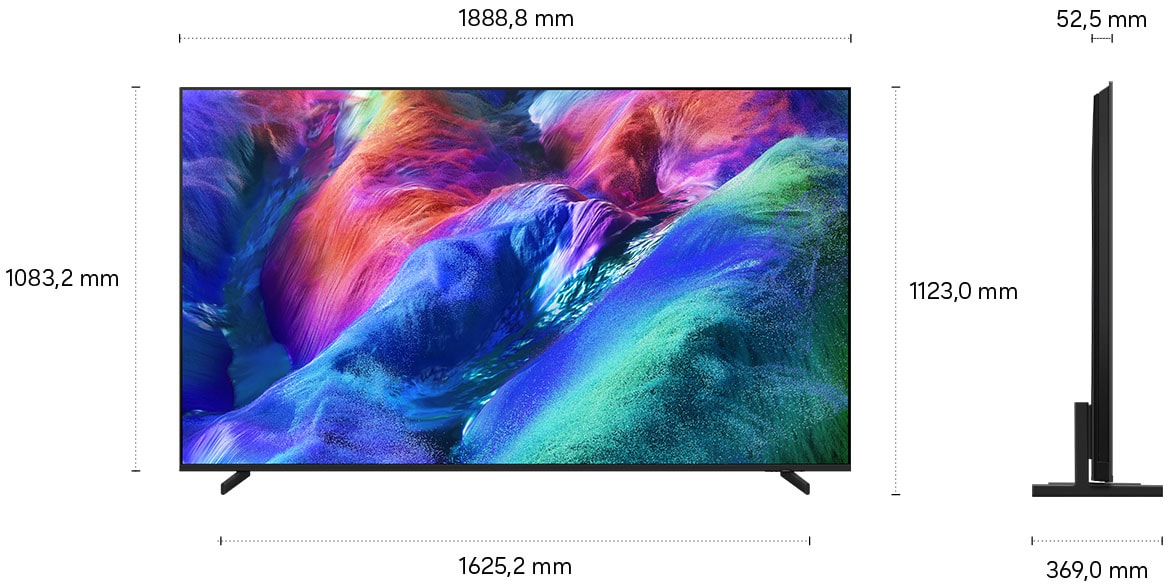 Samsung LCD-LED Fernseher »GMR85R85HAU« 214 cm/85 ″ Smart-TV Micro RGB, 100% BT.2020 Farbraum, Motion Xcelerator 144Hz, Dolby Atmos