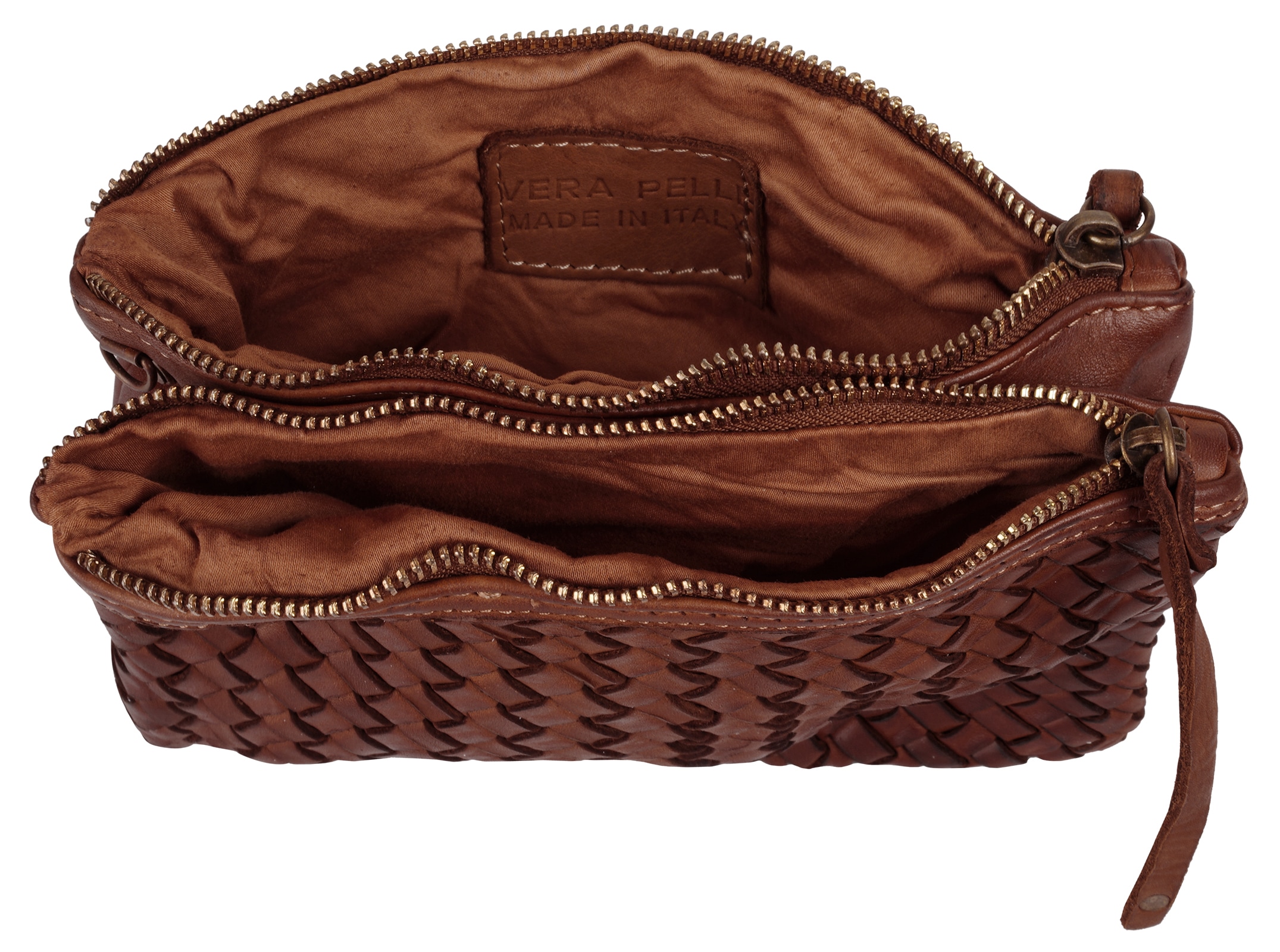 Samantha Look Umhängetasche echt Leder, Made in Italy