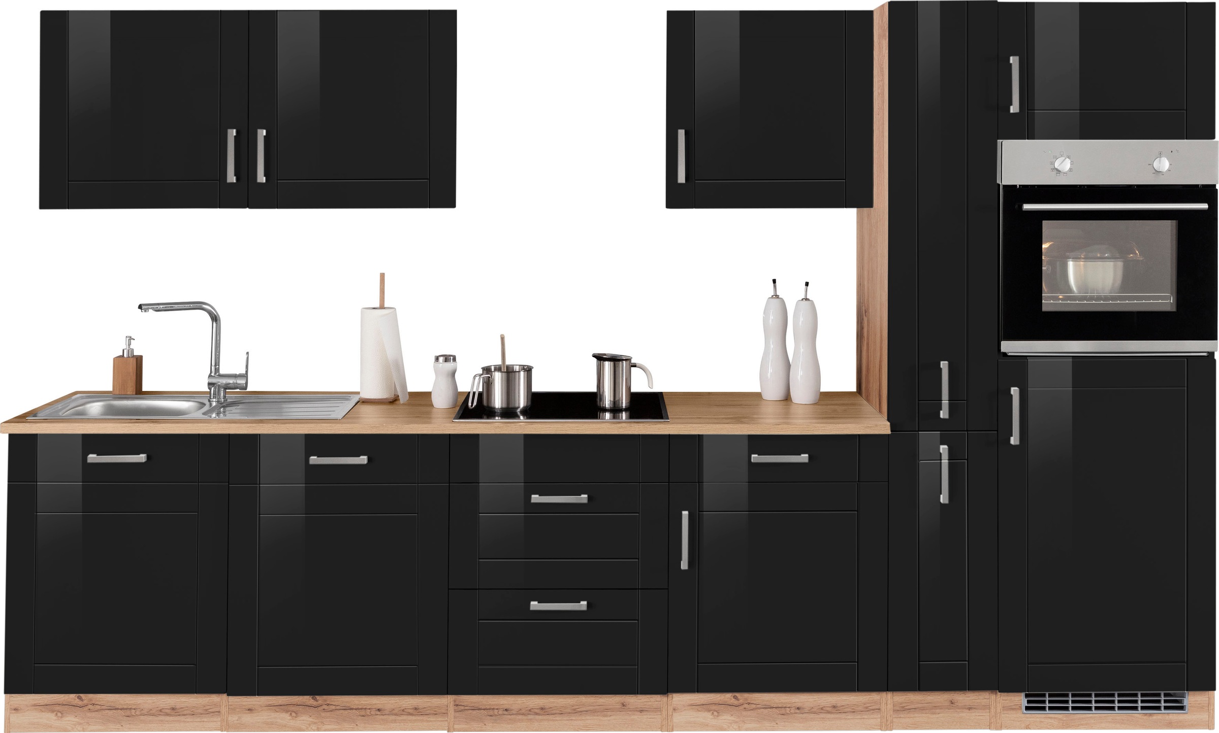 KOCHSTATION Küchenzeile »KS-Tinnum« ohne E-Geräte, Breite 330 cm günstig online kaufen