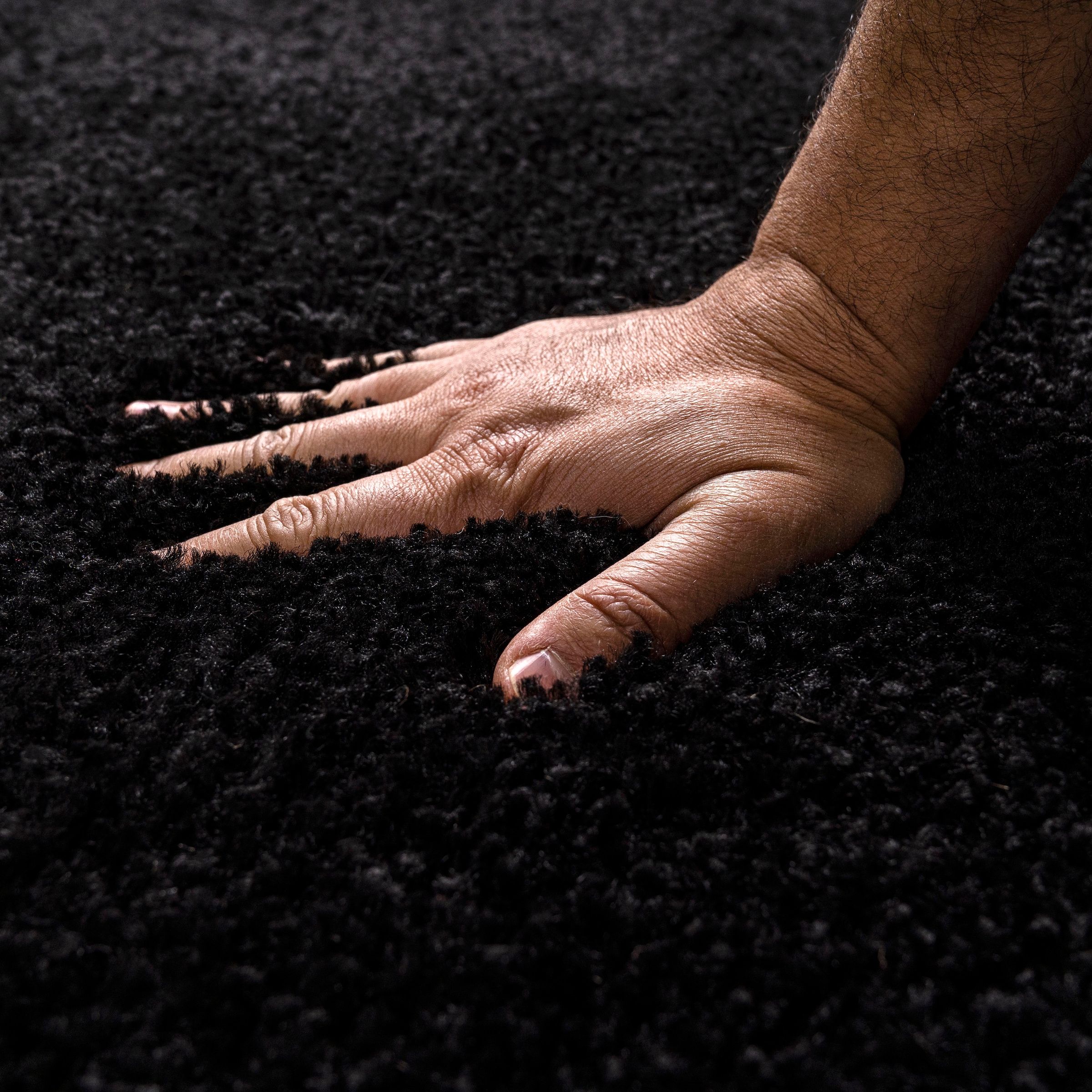 my home Teppich »Shaggy 30«, rund, 30 mm Höhe, Teppich in Uni-Farben, besonders weich und kuschelig