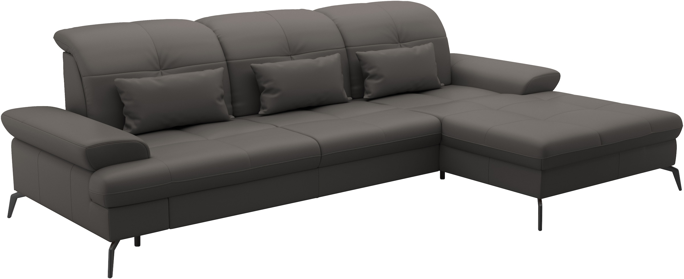 sit&more Ecksofa »Amica«, wahlweise mit Bettfunktion, Bettkasten und Kopfteiverstellung