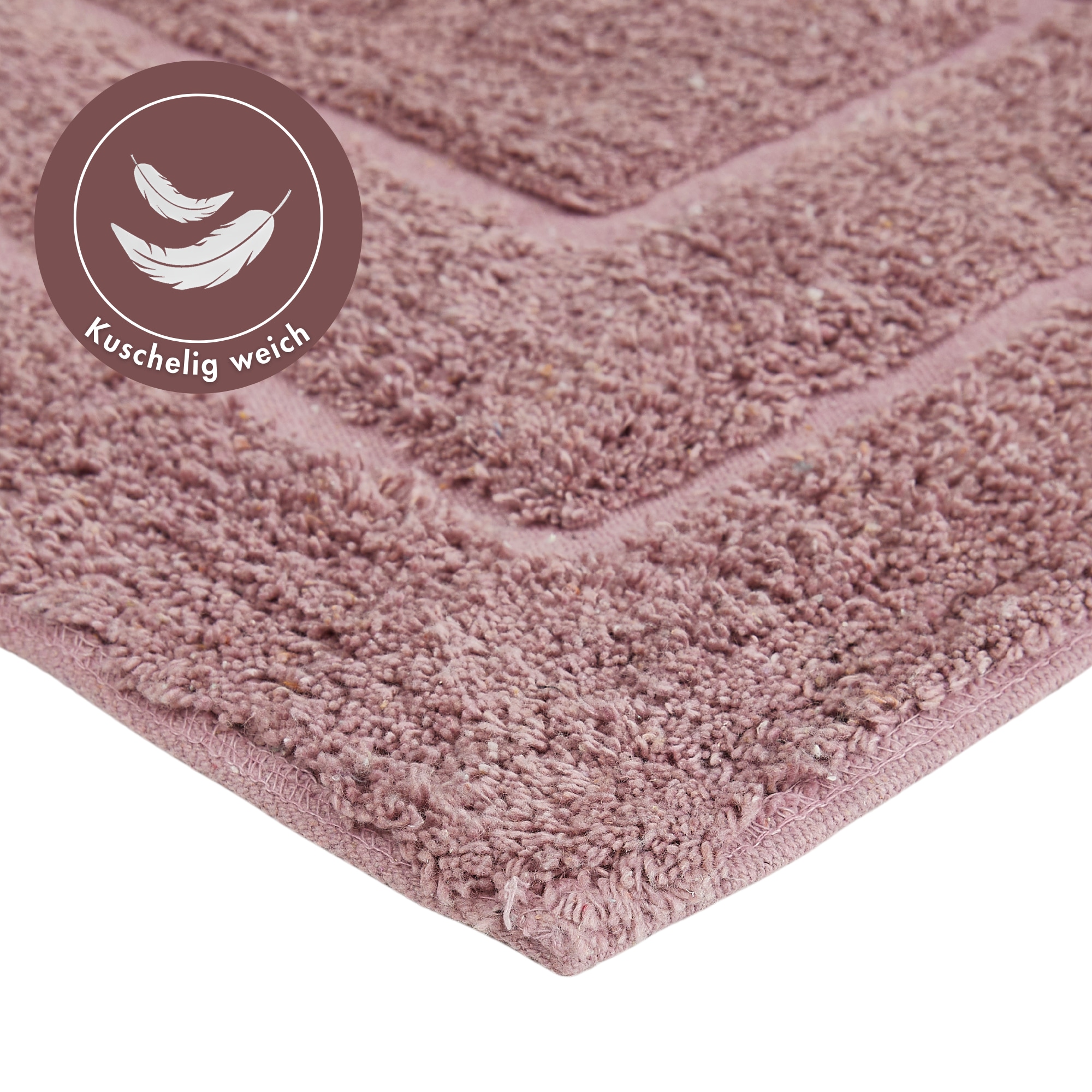 Andiamo Badematte »Havanna, 50x80 cm«, fußbodenheizungsgeeignet-schnell trocknend, Badteppich, Uni Farben, Hoch-Tief Effekt, verschiedene Designs