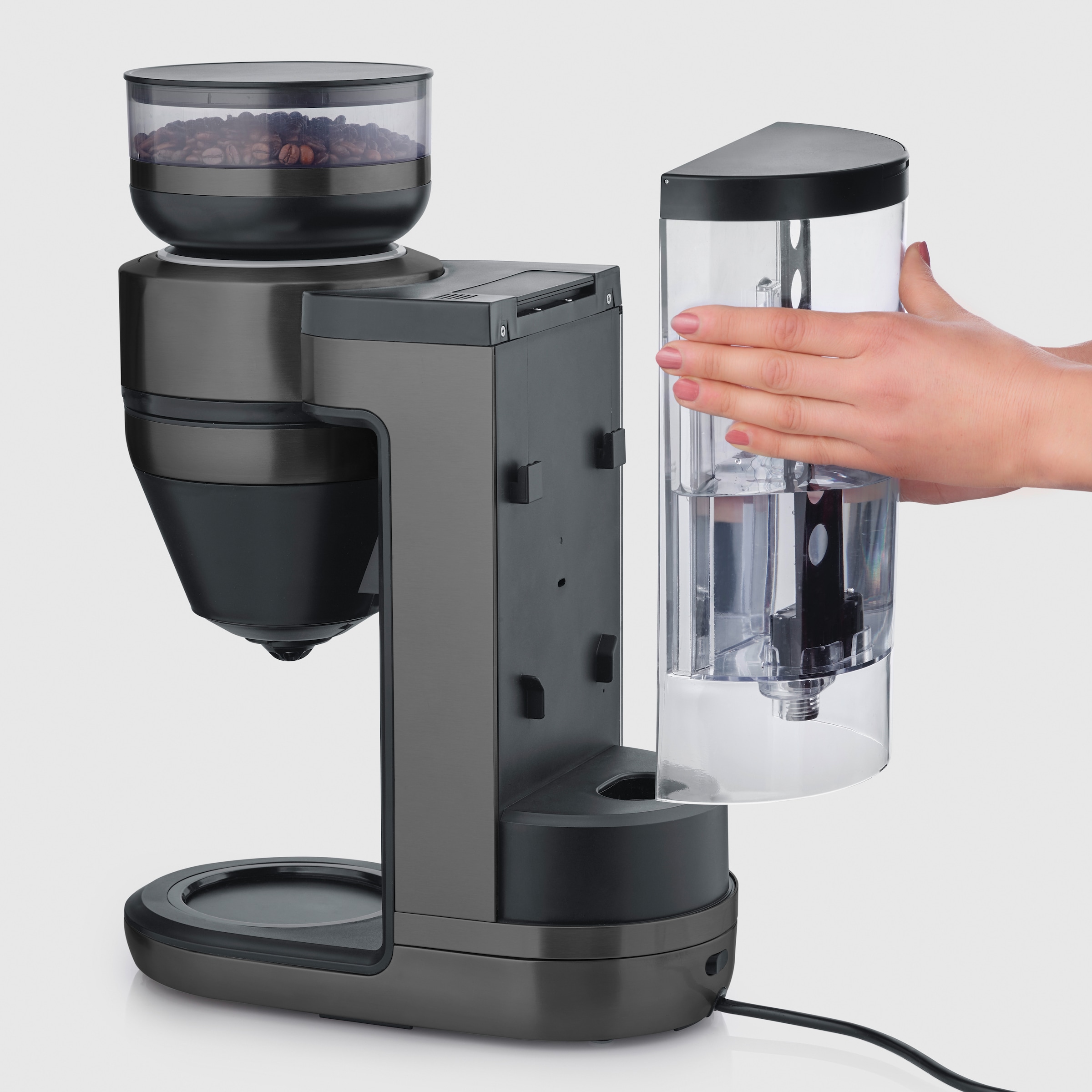 Severin Kaffeemaschine mit Mahlwerk »KA 4855 Filterkaffee-Vollautomat FILKA 2.0 Thermo«, 1,1 l Kaffeekanne, Papierfilter-Permanentfilter, 1x4