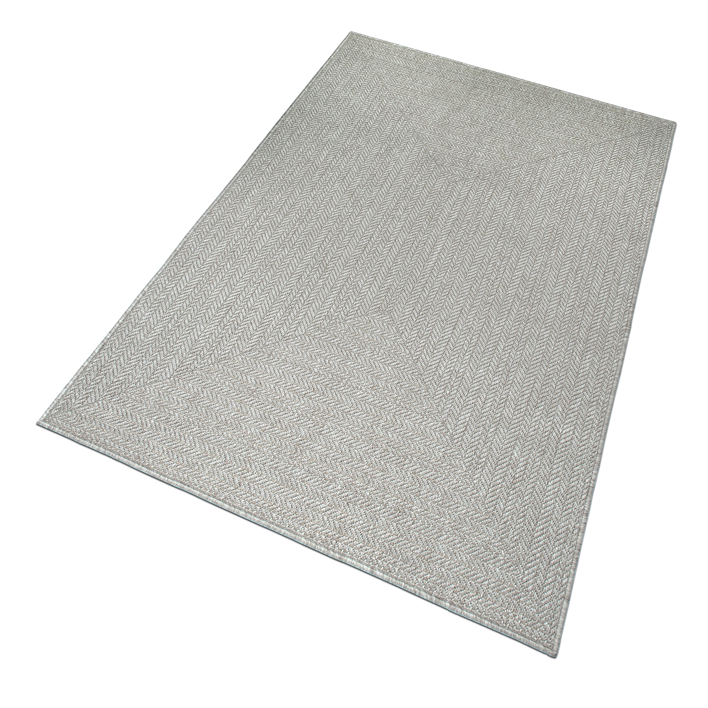 OTTO home Teppich »Aliv, Fischgräten-Design auch für Balkon und Terrasse« rechteckig 3 mm Höhe In- und Outdoor geeignet, Wetterfest & UV-beständig