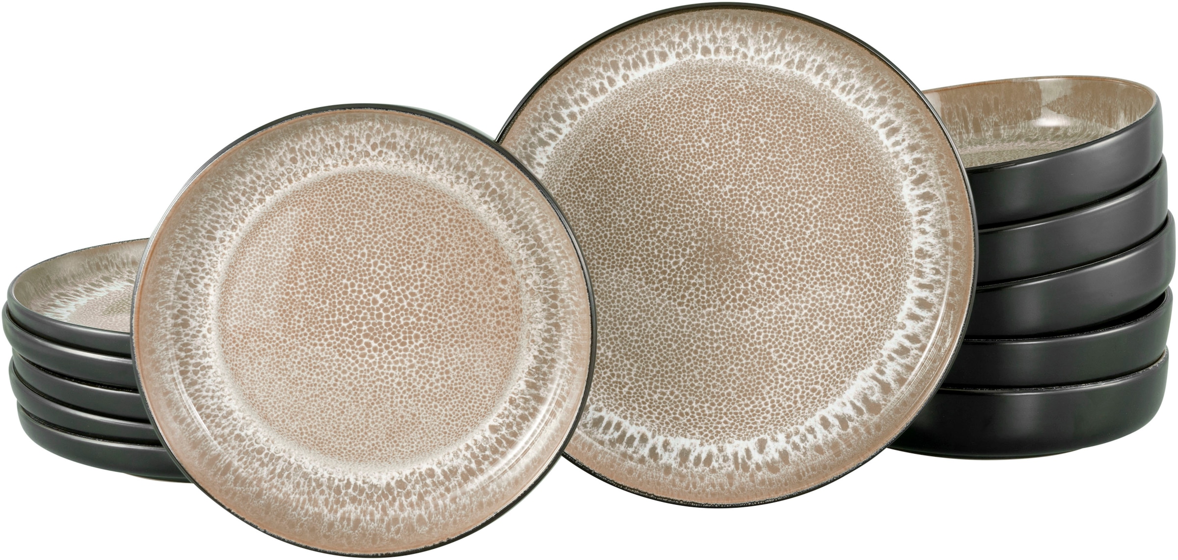my home Tafelservice »modernes Geschirr-Set, Service Nydala«, (Set, 12 tlg. günstig online kaufen