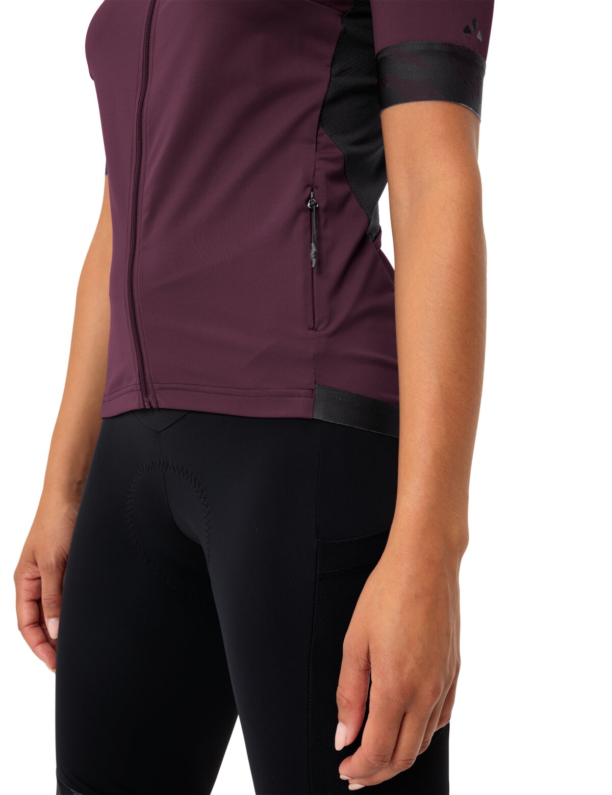 VAUDE Radtrikot »Wo Kuro FZ Tricot II« Kurzarm, atmungsaktiv, schnell trocknend, mit Rundhalsausschnitt