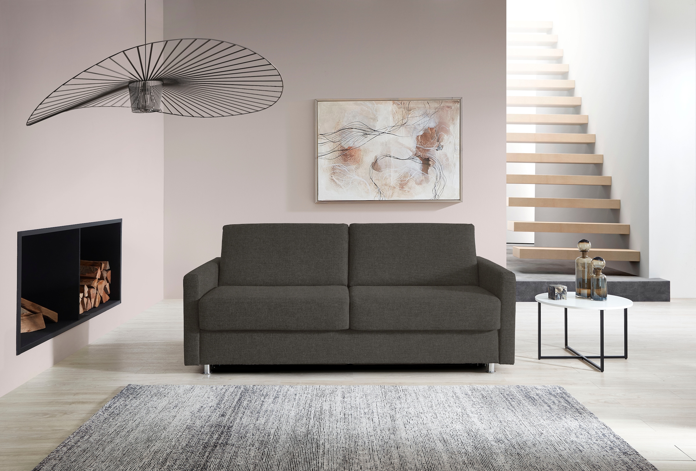 Bali Schlafsofa »JUNARA, Dauerschlaffunkiton, 2 einzelne Matratzen,«, Sensoform- oder Gelformmatratzen und Lattenrost