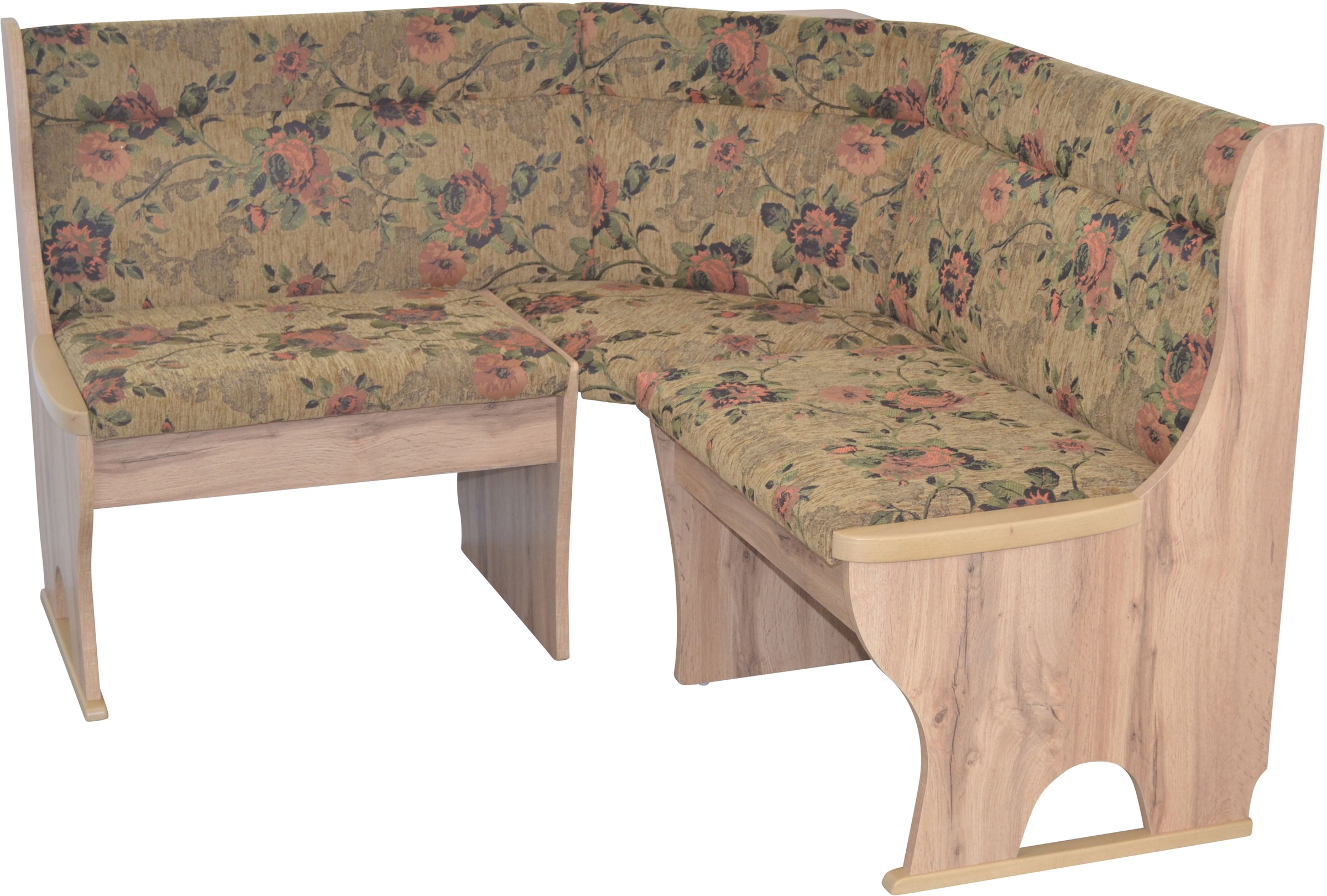 HOFMANN LIVING AND MORE Eckbank 1 Stk. tlg. braun + Eiche-Nachbildung