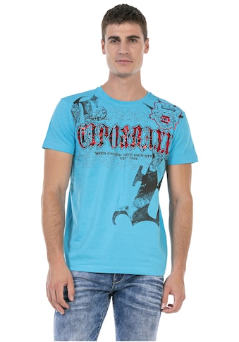 Cipo & Baxx Rundhalsshirt, mit coolem Print kaufen