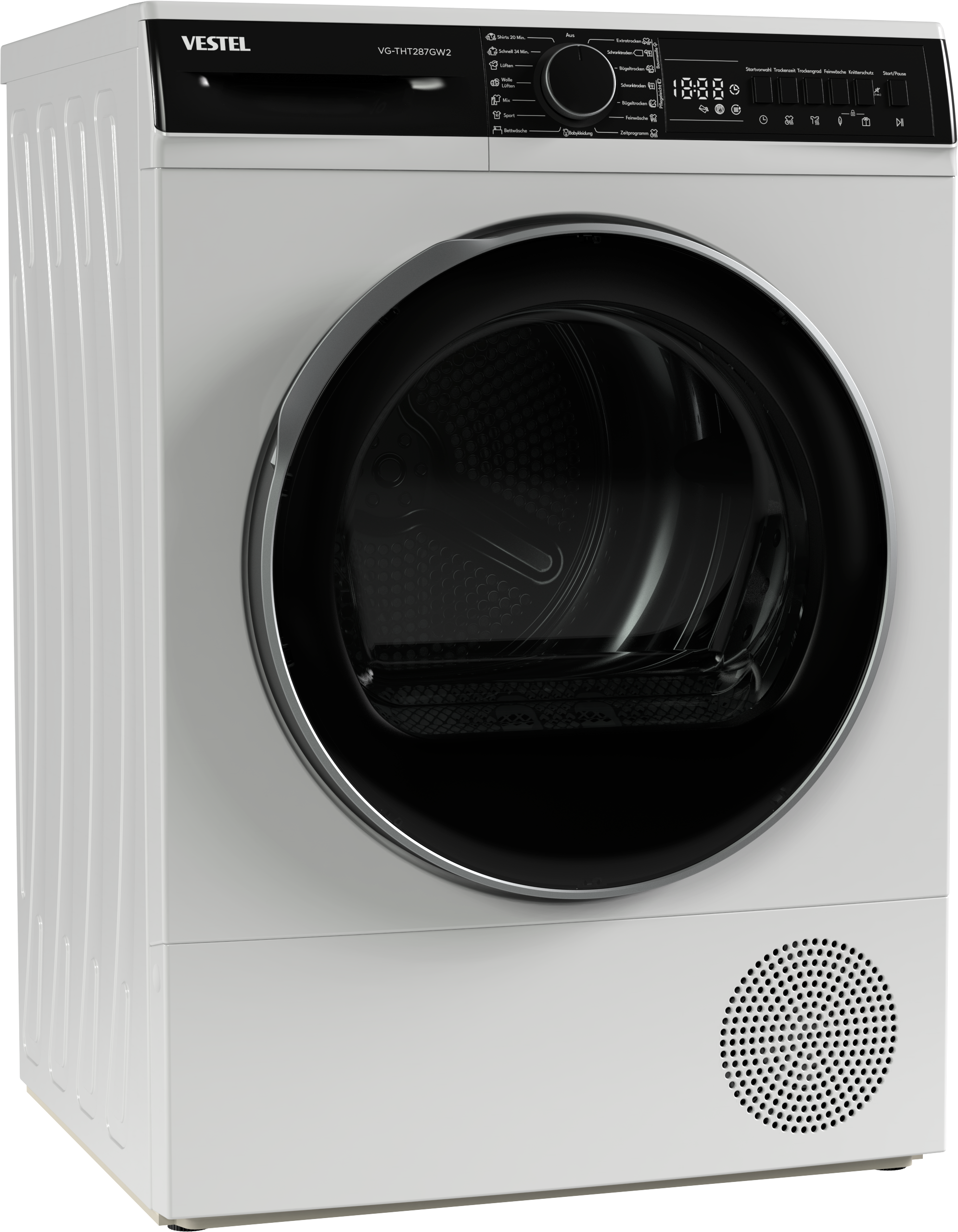VESTEL Wärmepumpentrockner »VG-THT287GW2«, 8 kg