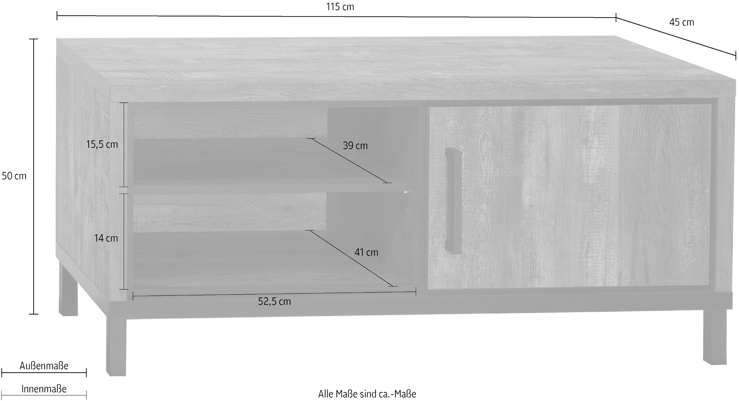 OMG Design TV-Schrank »Vasto Lowboard« mit Soft-Close, in zwei Breiten