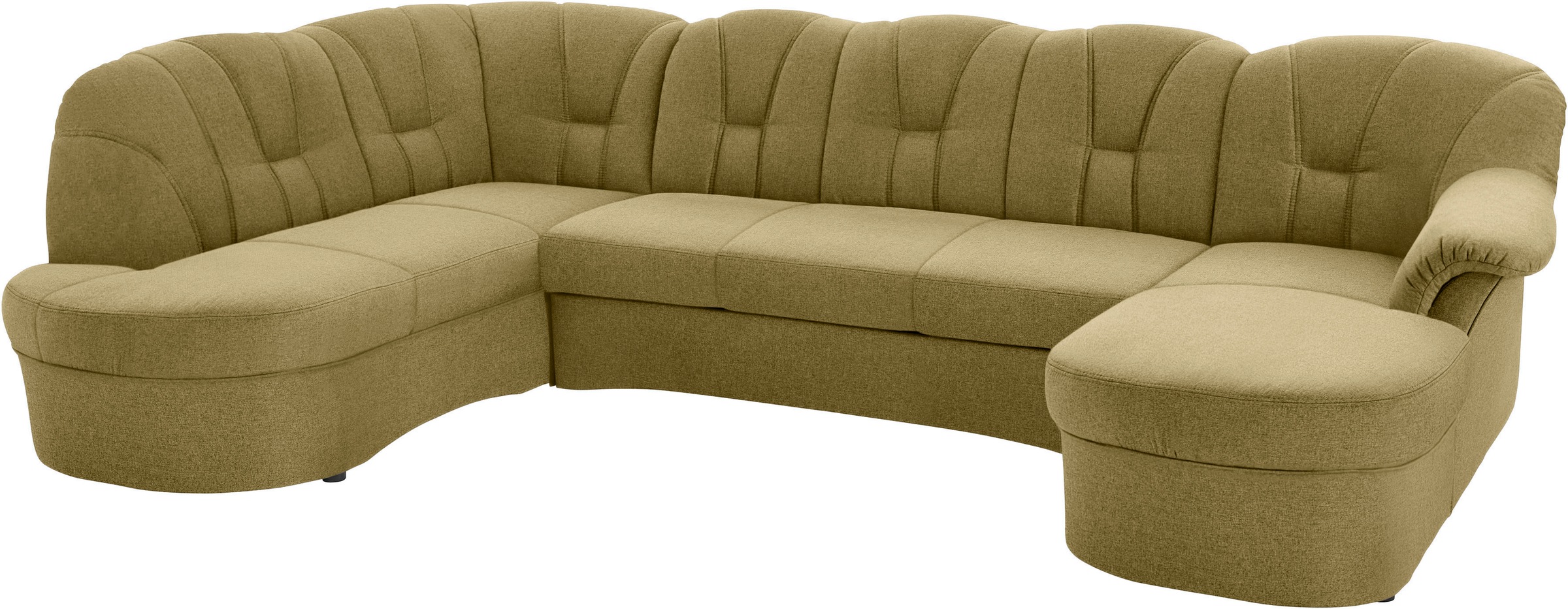 DOMO collection Wohnlandschaft »Papenburg U-Form«, in großer Farbvielfalt, wahlweise Bettfunktion, frei im Raum stellbar