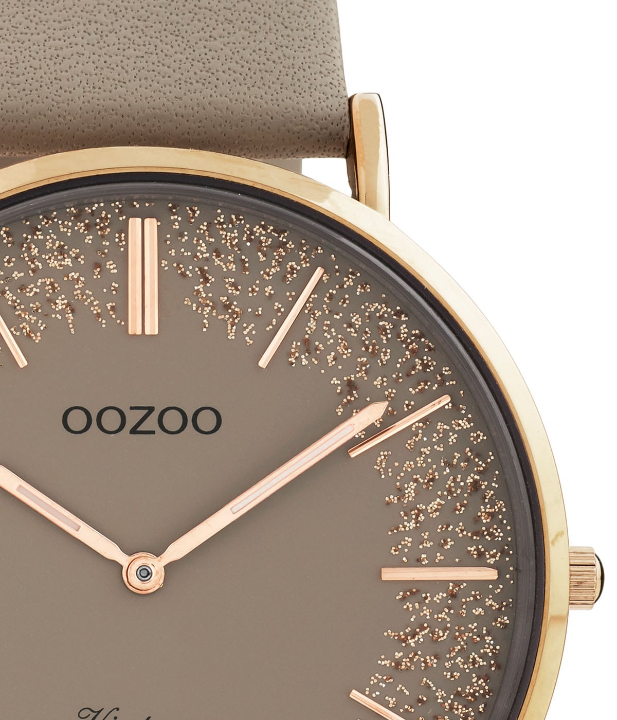 OOZOO Quarzuhr, Armbanduhr, Damenuhr, Lederarmband