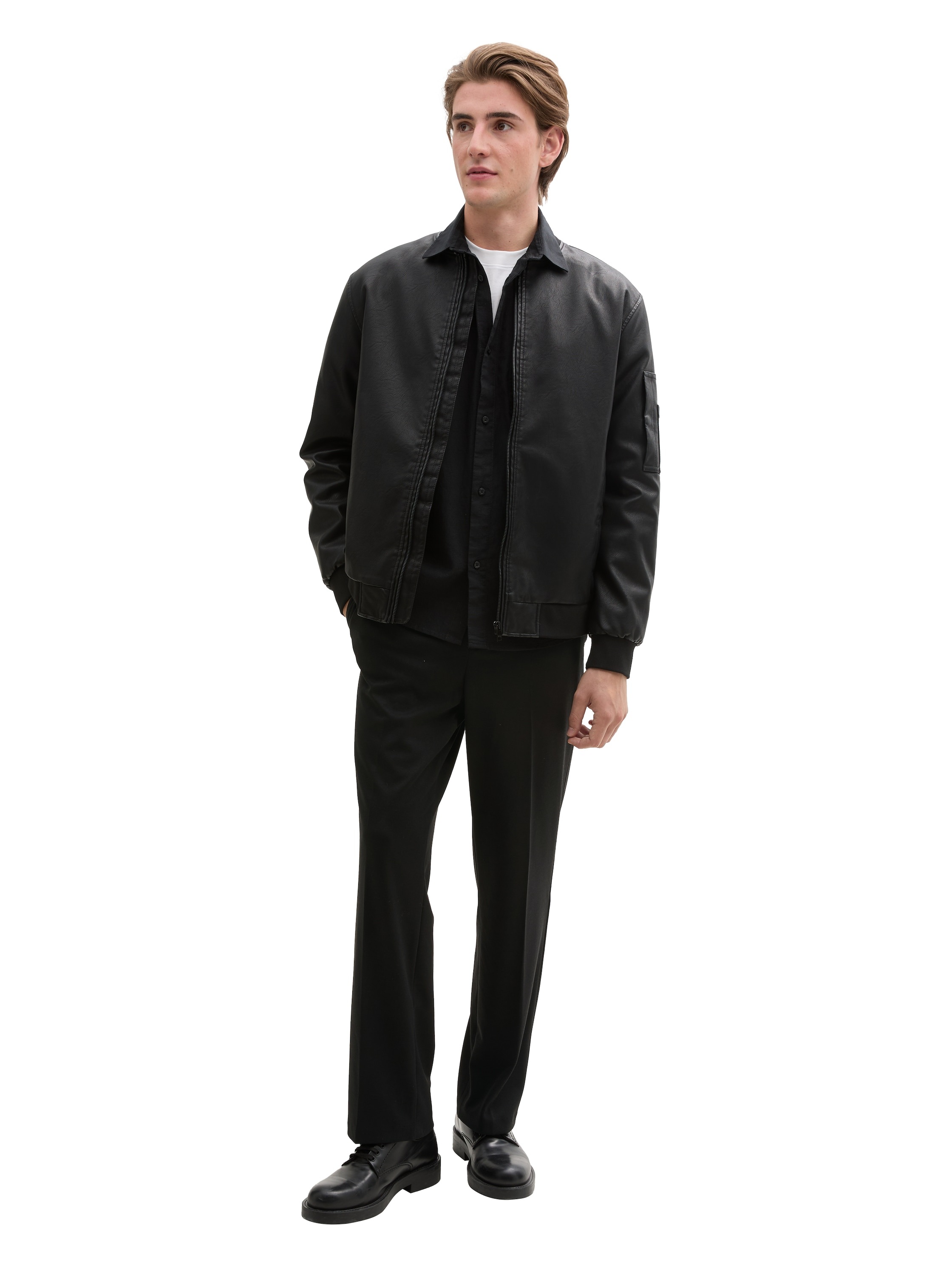 TOM TAILOR Denim Bügelfaltenhose, mit Bügelfalten