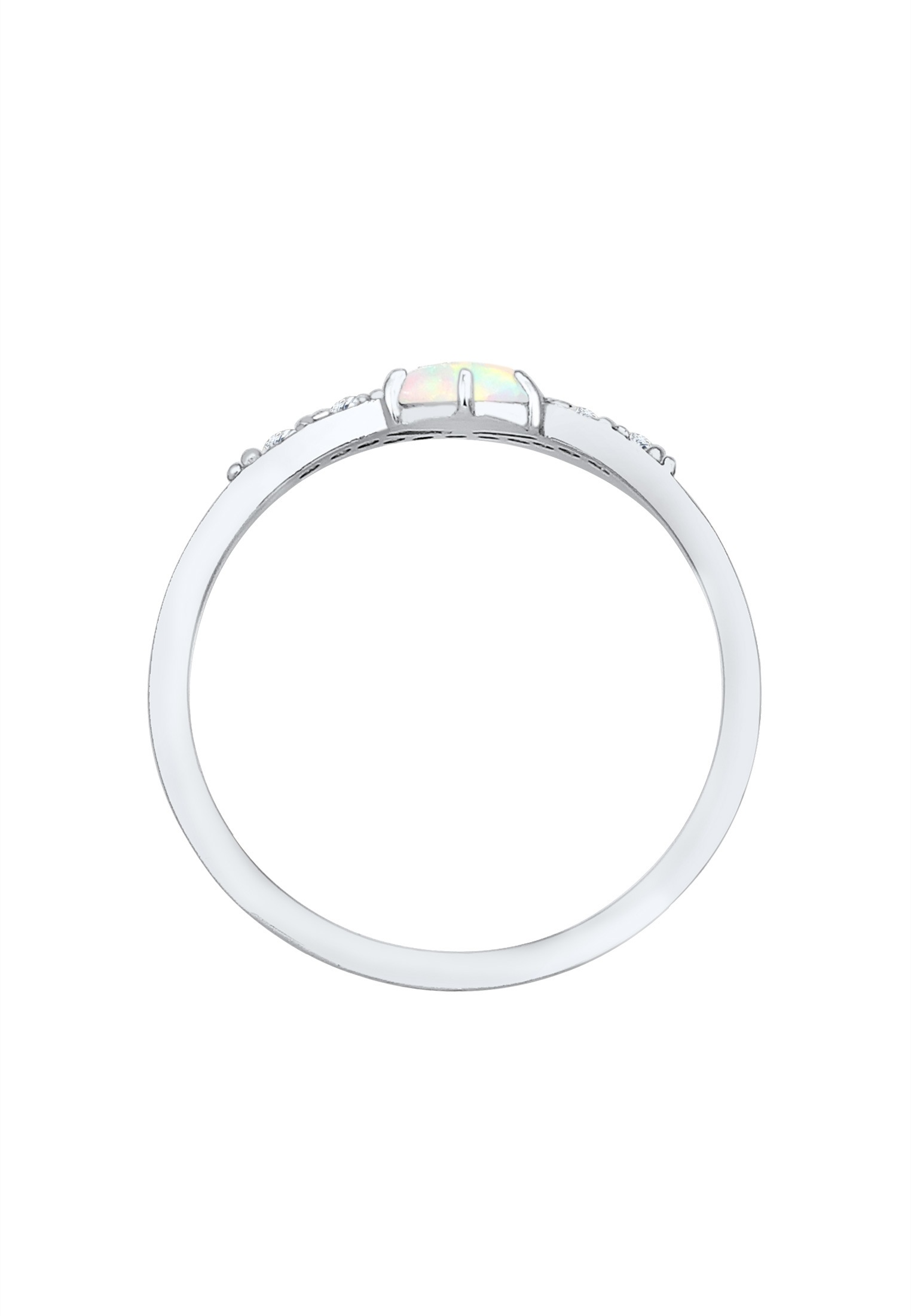 Elli Verlobungsring »Elli Ring Vintage Design Zirkonia Marquise Opal 925er Silber«