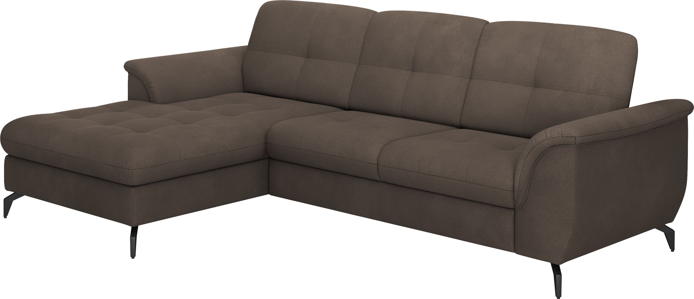 sit&more Ecksofa »Zora L-Form«, wahlweise mit Bettfunktion und Bettkasten
