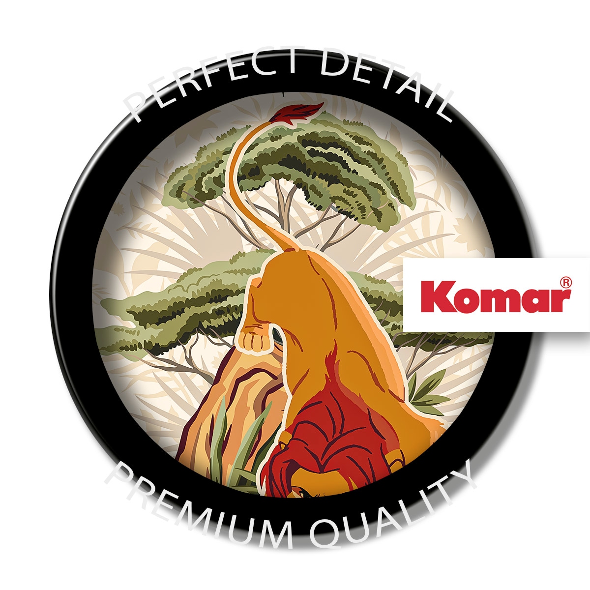 Komar Fototapete »Vlies Fototapete - Lion King Long Live The King - Größe 200 x 280 cm« Comic | bedruckt glatt