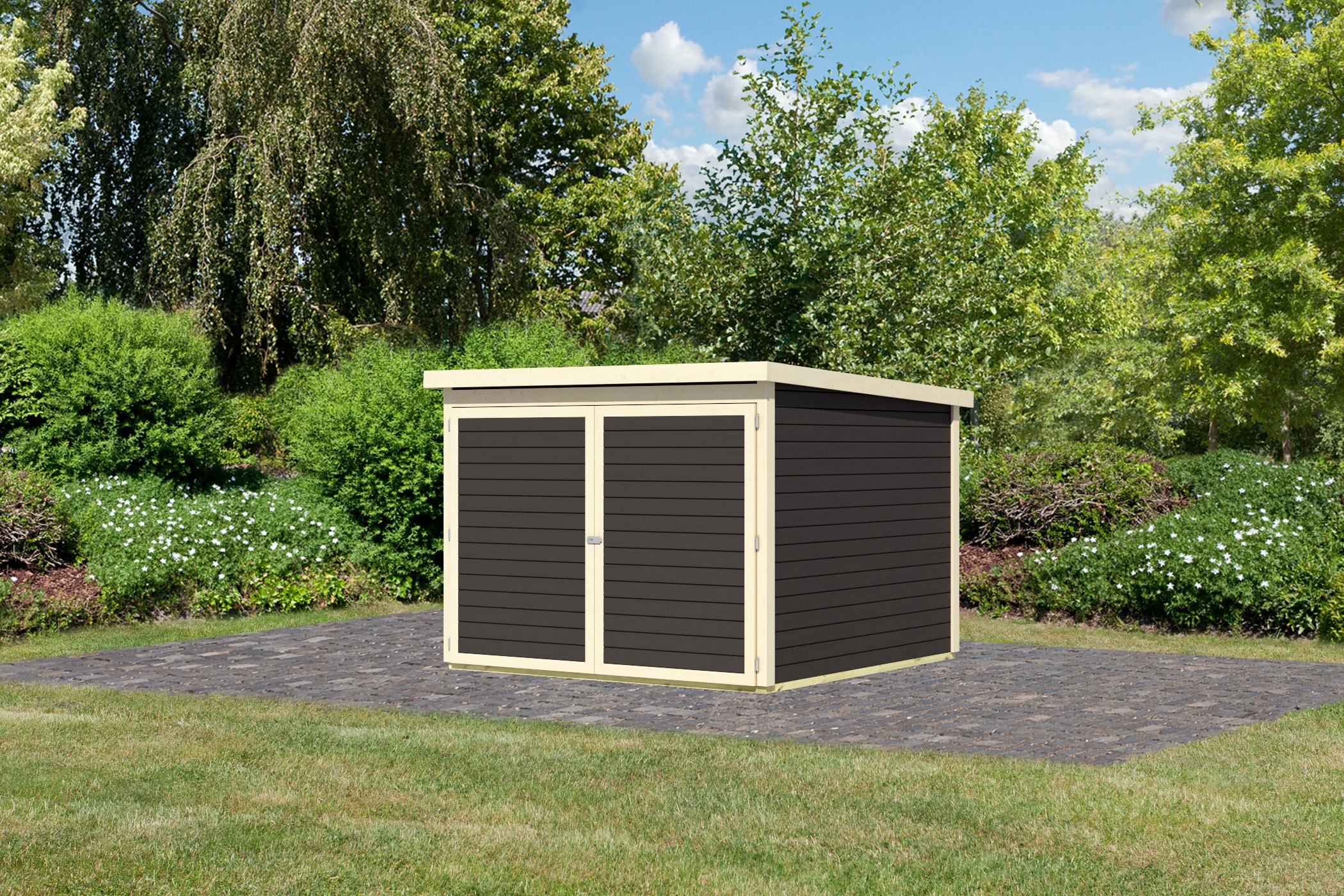 Karibu Fahrradbox »Fahrradgarage 4«, in verschiedenen Farben, BxTxH: 212,5x216,5x167 cm