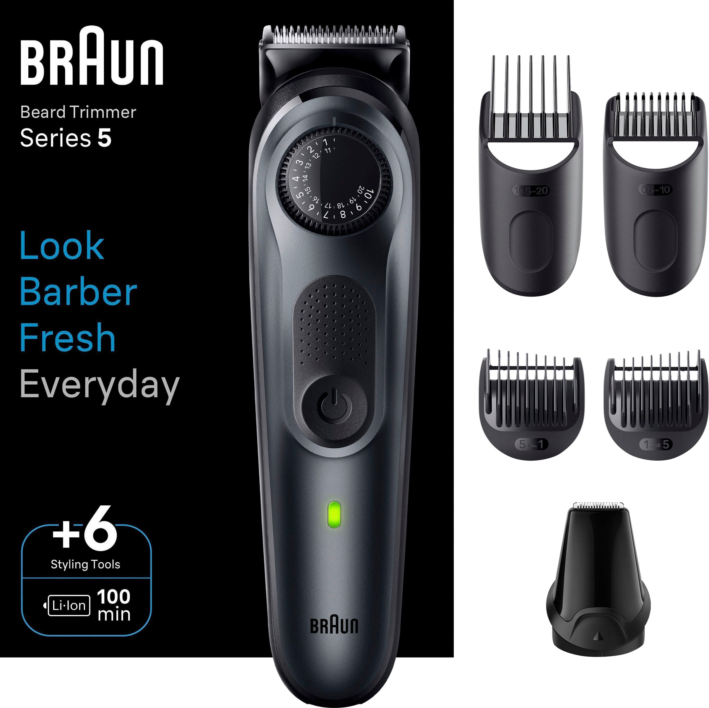 Braun Haarschneider »Barttrimmer Wasserdicht Einstellungen BT5450« 40