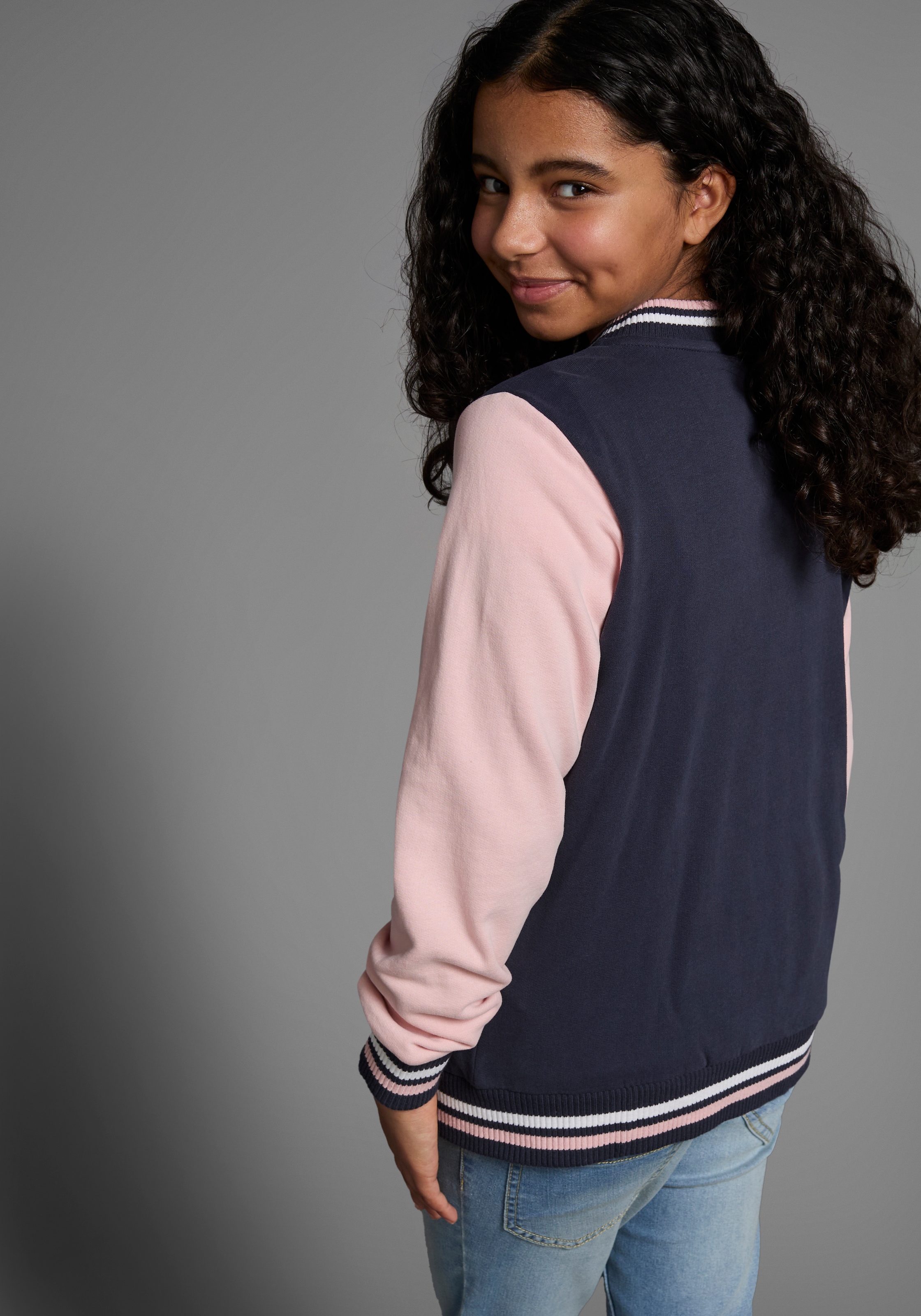 KangaROOS Sweatjacke »College-Jacke«, mit Kragen