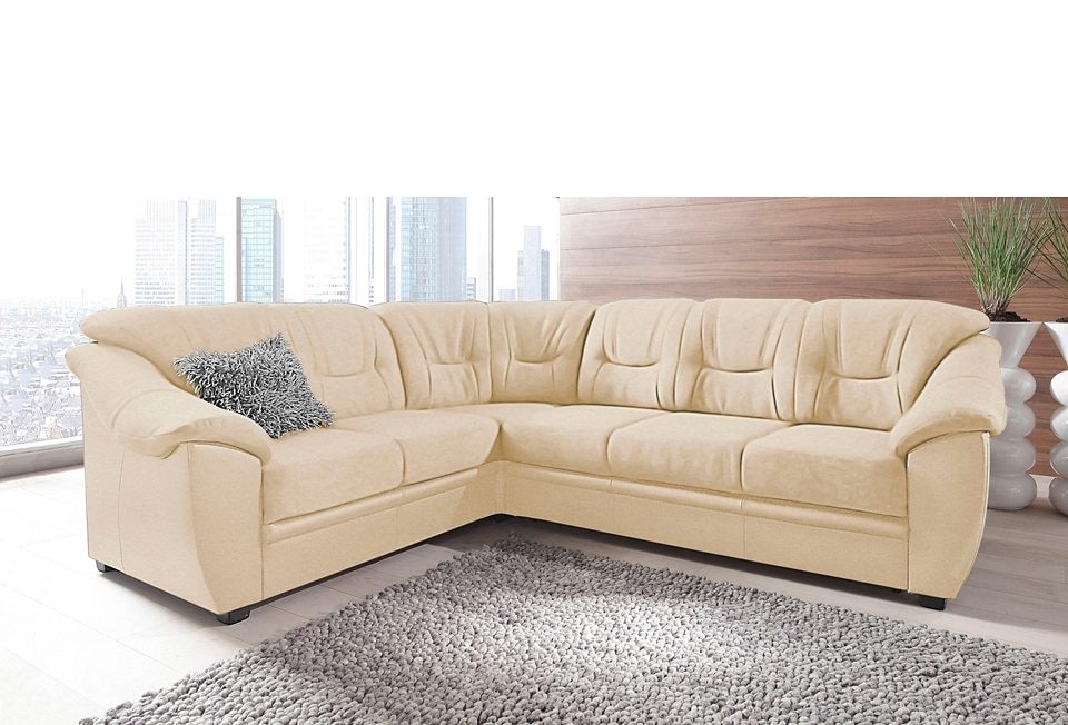 sit&more Ecksofa »Savona L-Form, B: 262 cm« optional Bettfunktion, Federker günstig online kaufen