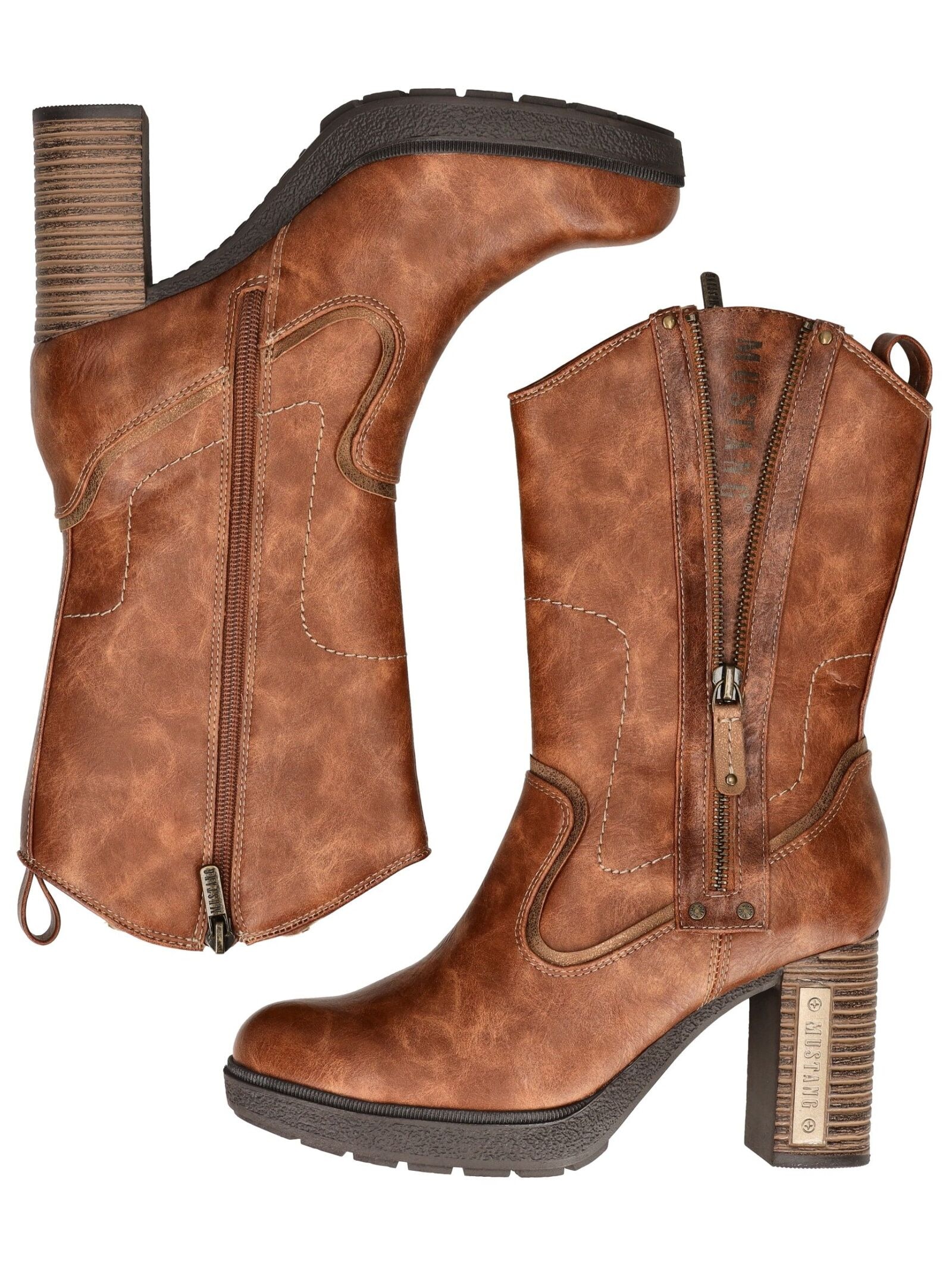 Mustang Shoes High-Heel-Stiefel »Mustang Shoes Stiefel Lederimitat«
