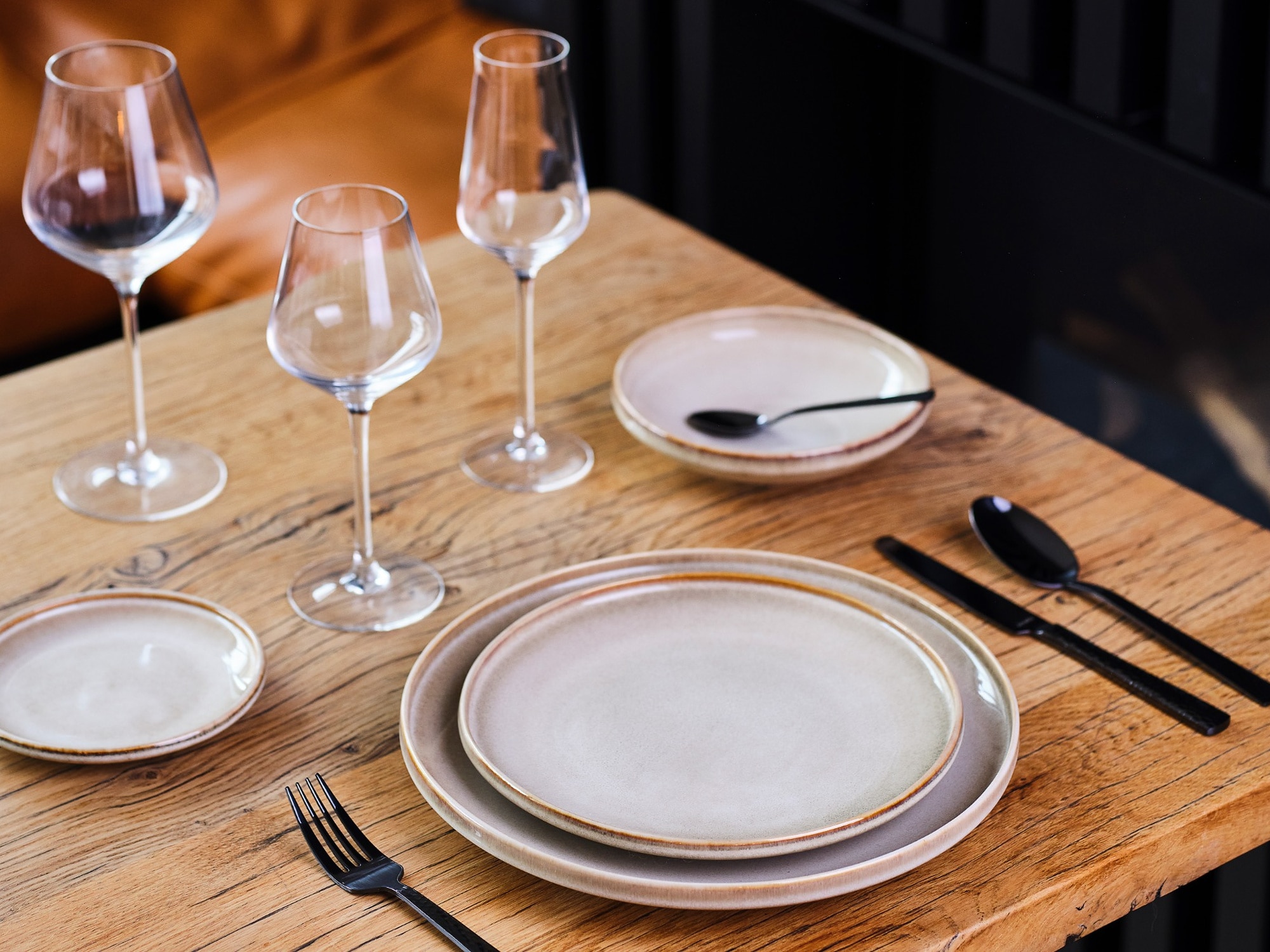 Cosy & Trendy Teller-Set »Conico, Geschirr-Set, 18-tlg.« Steinzeug, für 6 Personen, rund, spülmaschinengeeignet