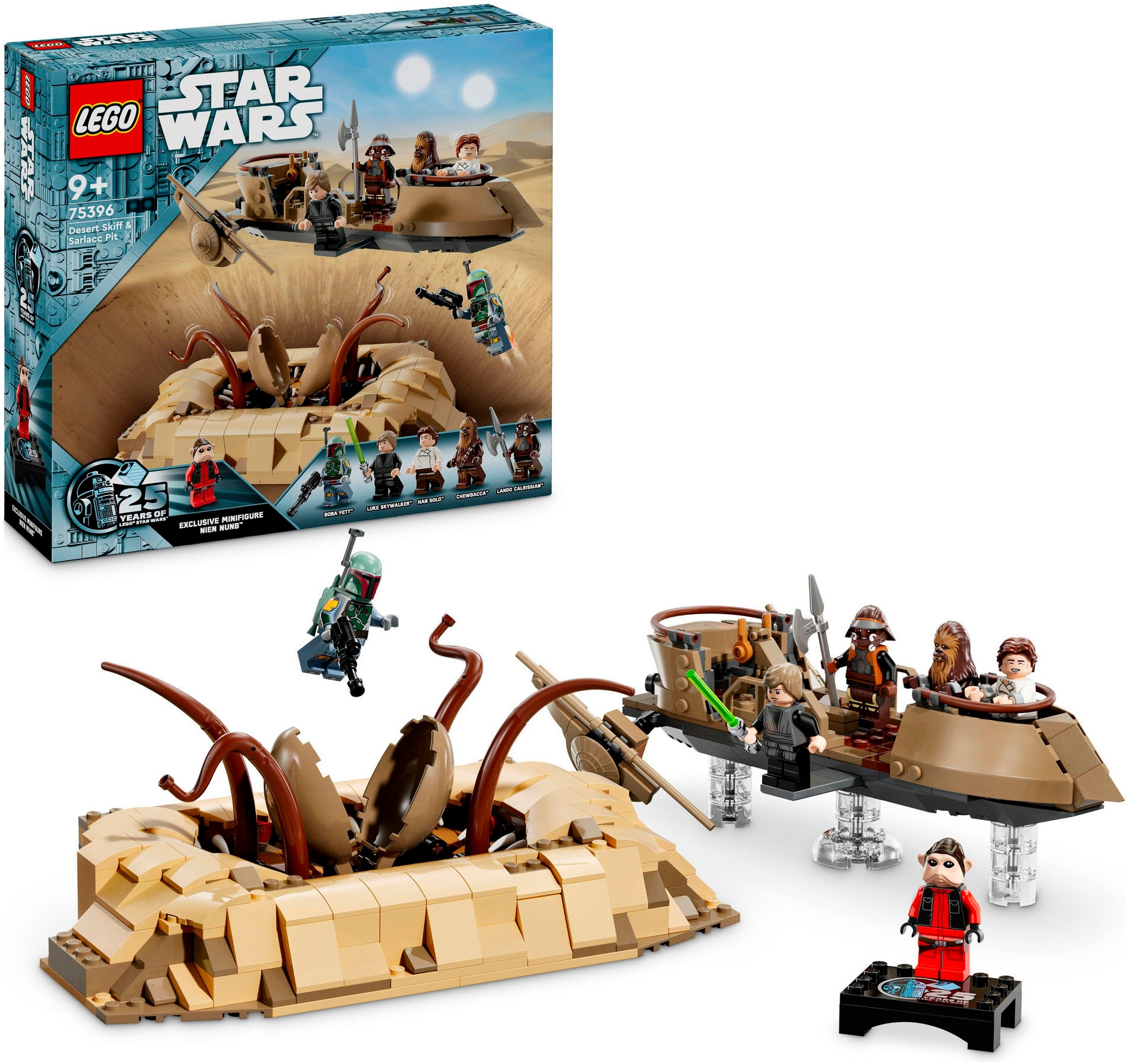 LEGO® Konstruktionsspielsteine »Wüsten-Skiff und Sarlacc-Grube (75396), LEGO Star Wars«, (558 St.), Made in Europe